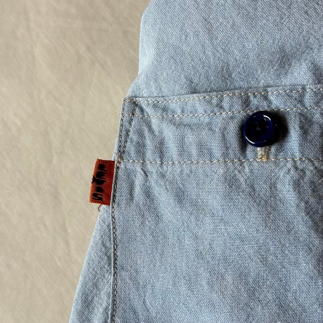 [L/102-105] USA LVC 리바이스 오렌지 탭 샴브레이 셔츠 상품이미지5