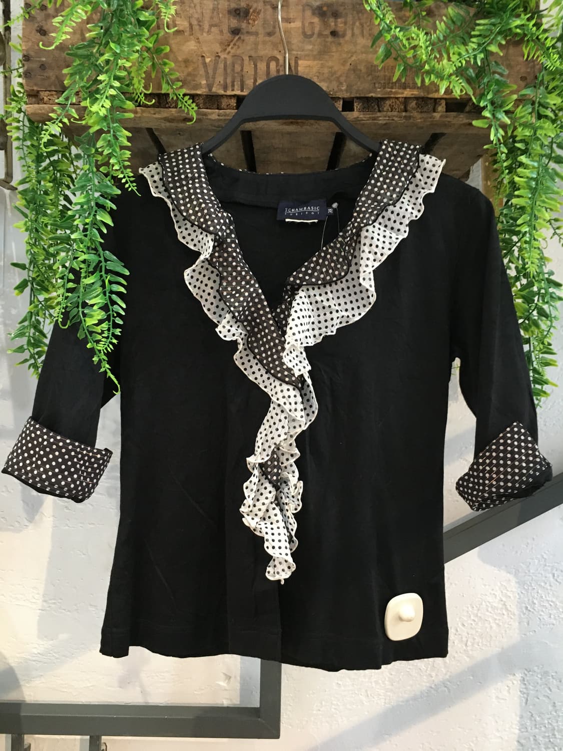 빈티지 y2k 도트 데님 코디세트 상품이미지5