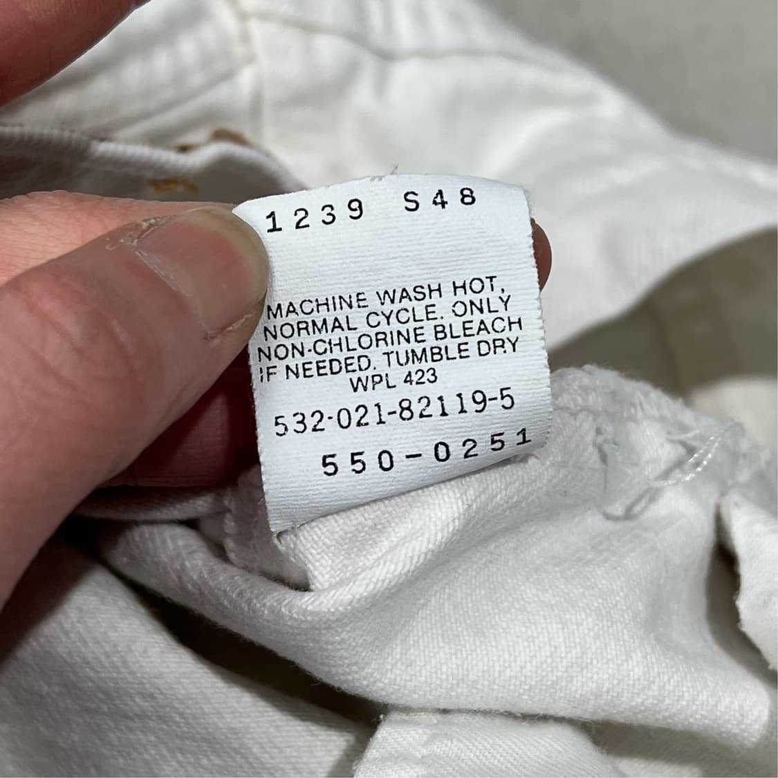 usa 리바이스 550 화이트 데님 s09037 상품이미지6