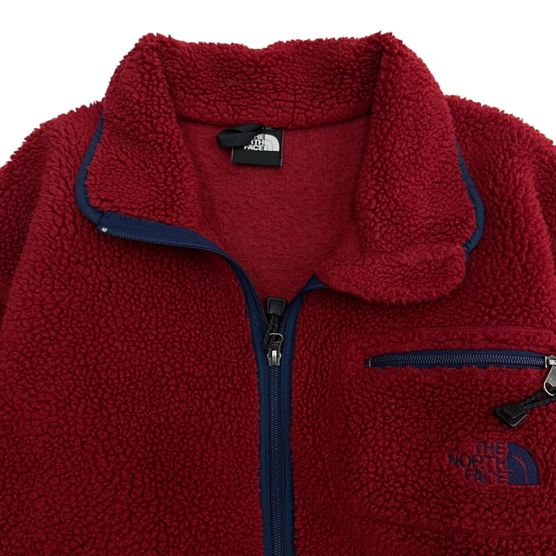 japan 노스페이스 레드 뽀글이 반집업 XL 상품이미지4