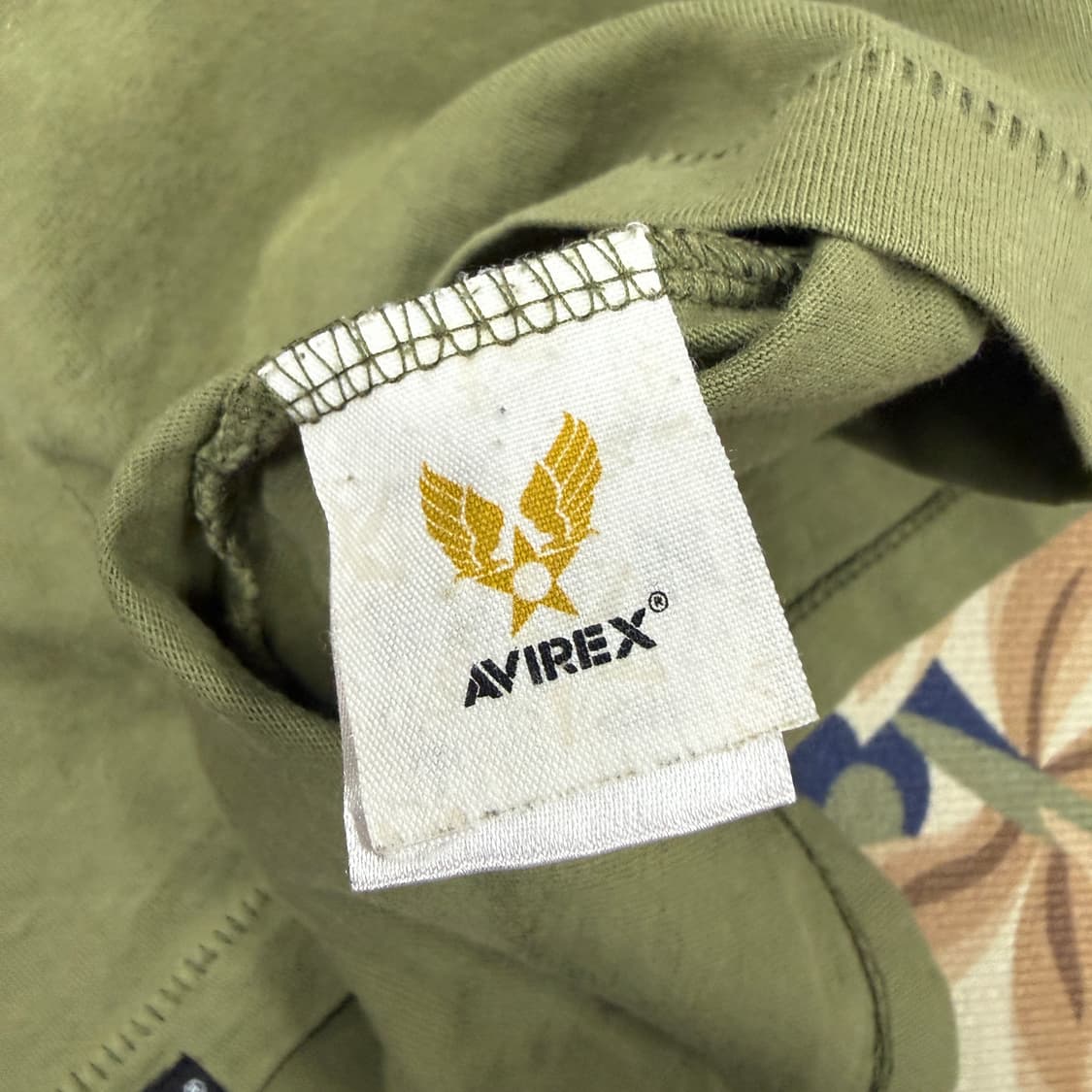 (M)JPN 아비렉스 Avirex 밀리터리 티셔츠(올리브) 상품이미지3