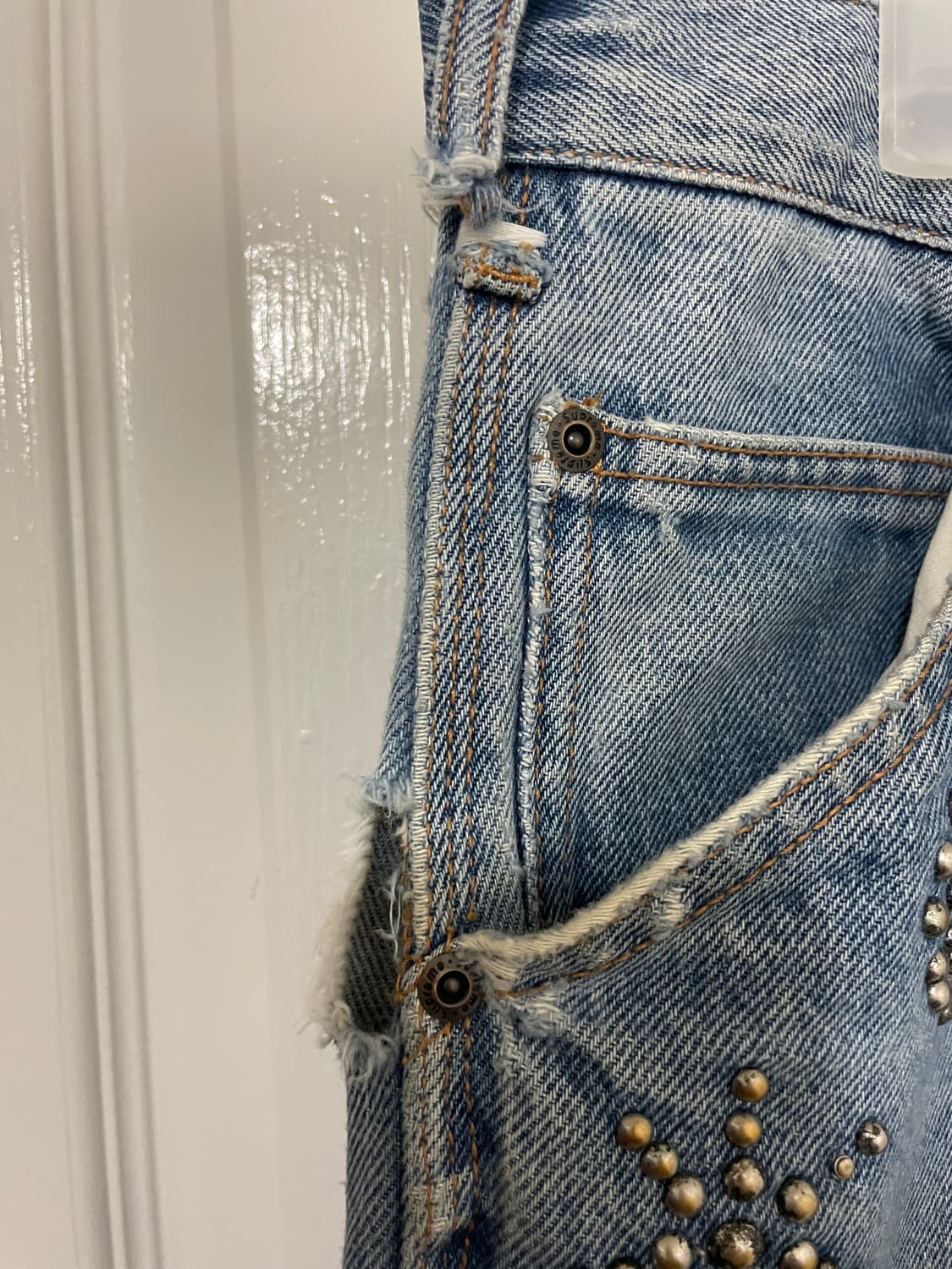 [32] 슈프림 23fw 페이즐리 스터드 더블니 상품이미지4