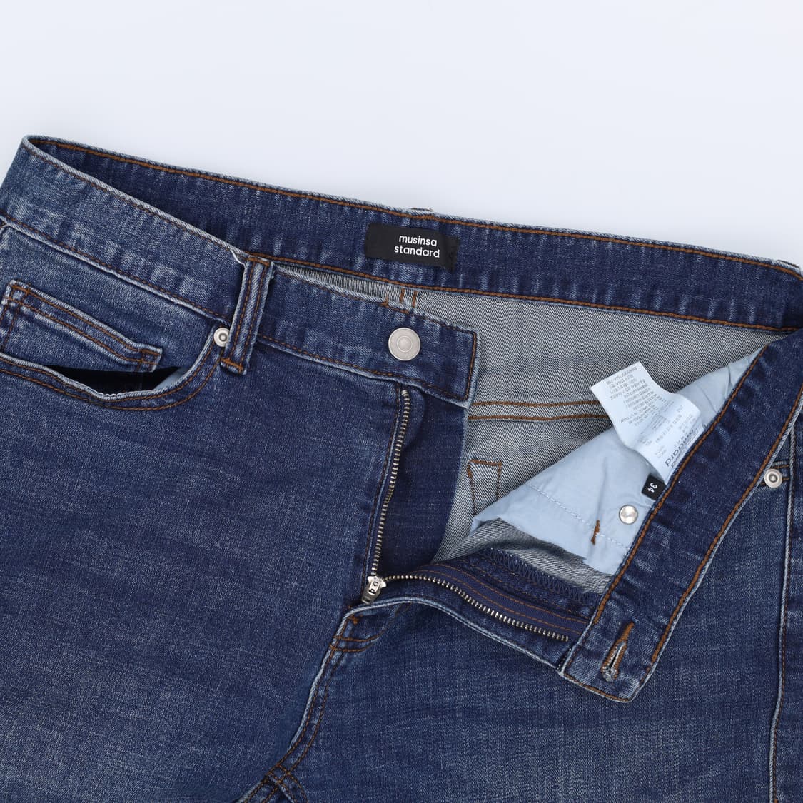 34 신형 무신사 워싱 데님팬츠 0213H1 상품이미지3