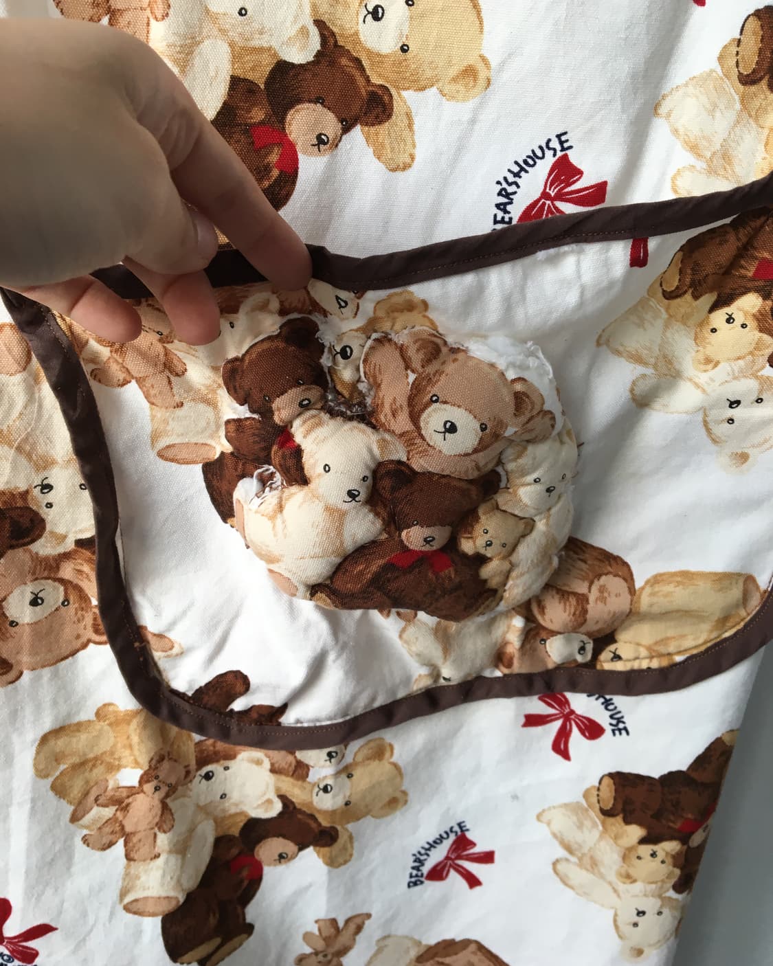 Bear pattern apron 상품이미지5