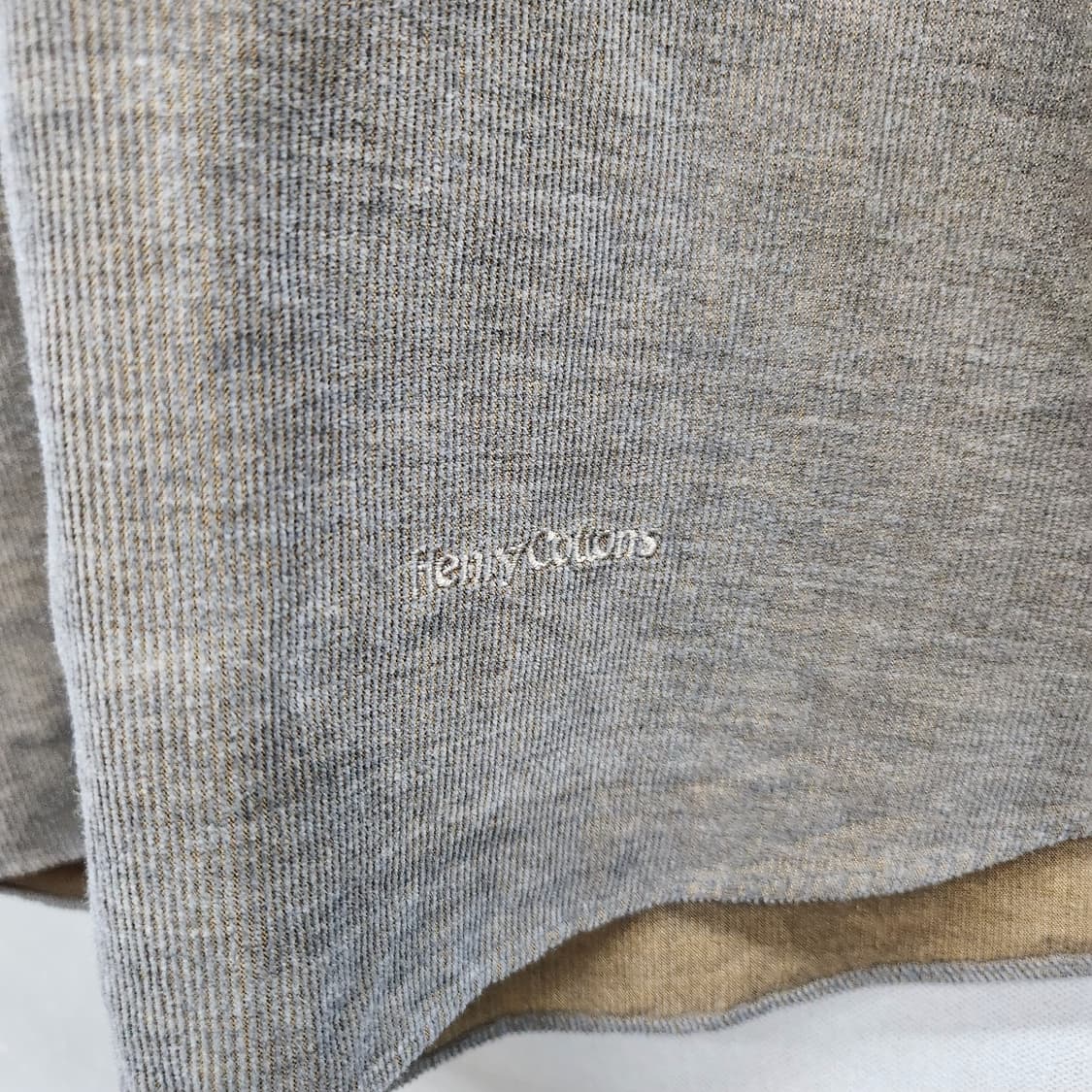 새상품 헨리코튼 코듀로이 로고자수 셔츠 100(L) 상품이미지4