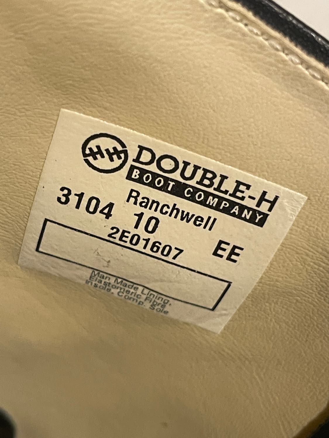 00s Double H 페코스 풀온 부츠 10EE 상품이미지6