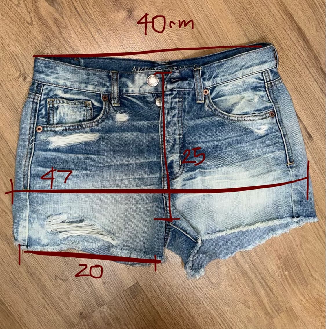 American eagle 데님 숏팬츠 상품이미지4