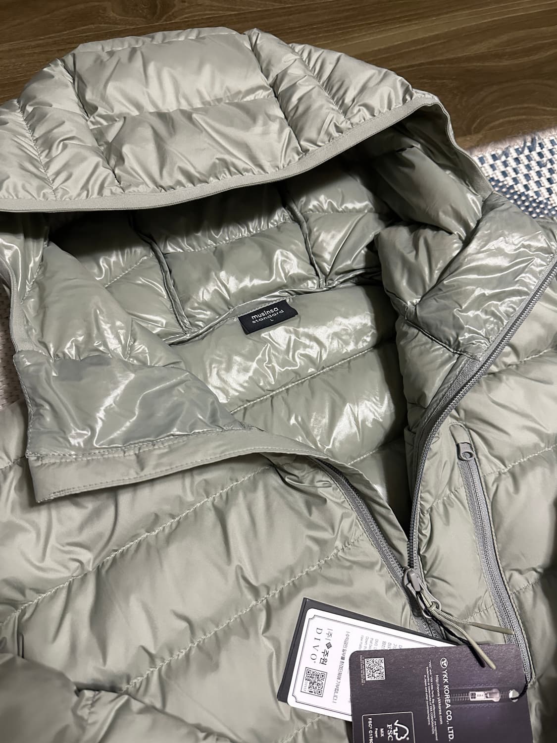 무신사 스탠다드 시티 레저 후디드 경량패딩 상품이미지3