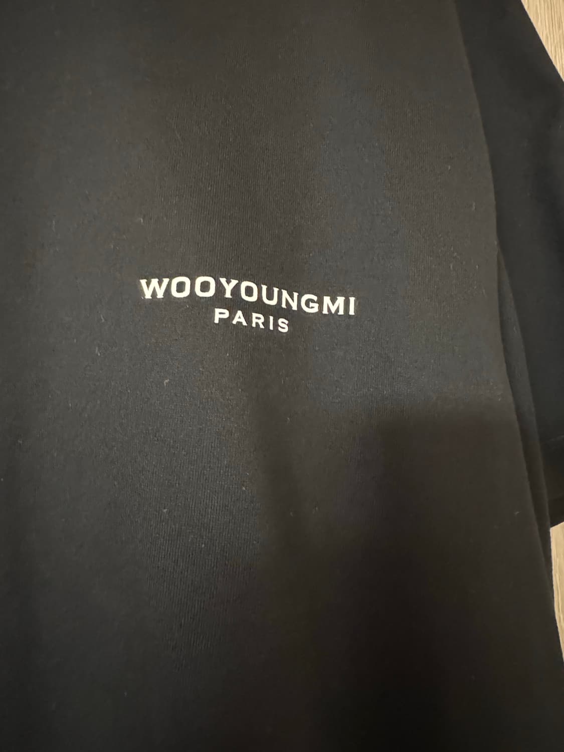 22 우영미 백 플라워 로고 티셔츠 블랙 판매합니다. 상품이미지6