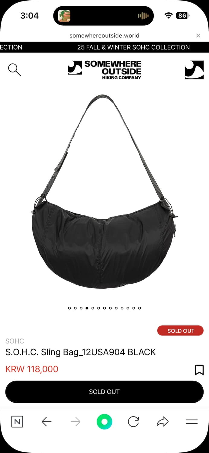 [SHOC] Sling Bag 상품이미지4
