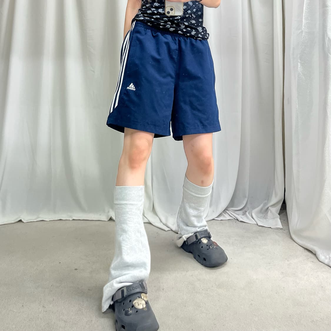 Adidas navy shorts 상품이미지1