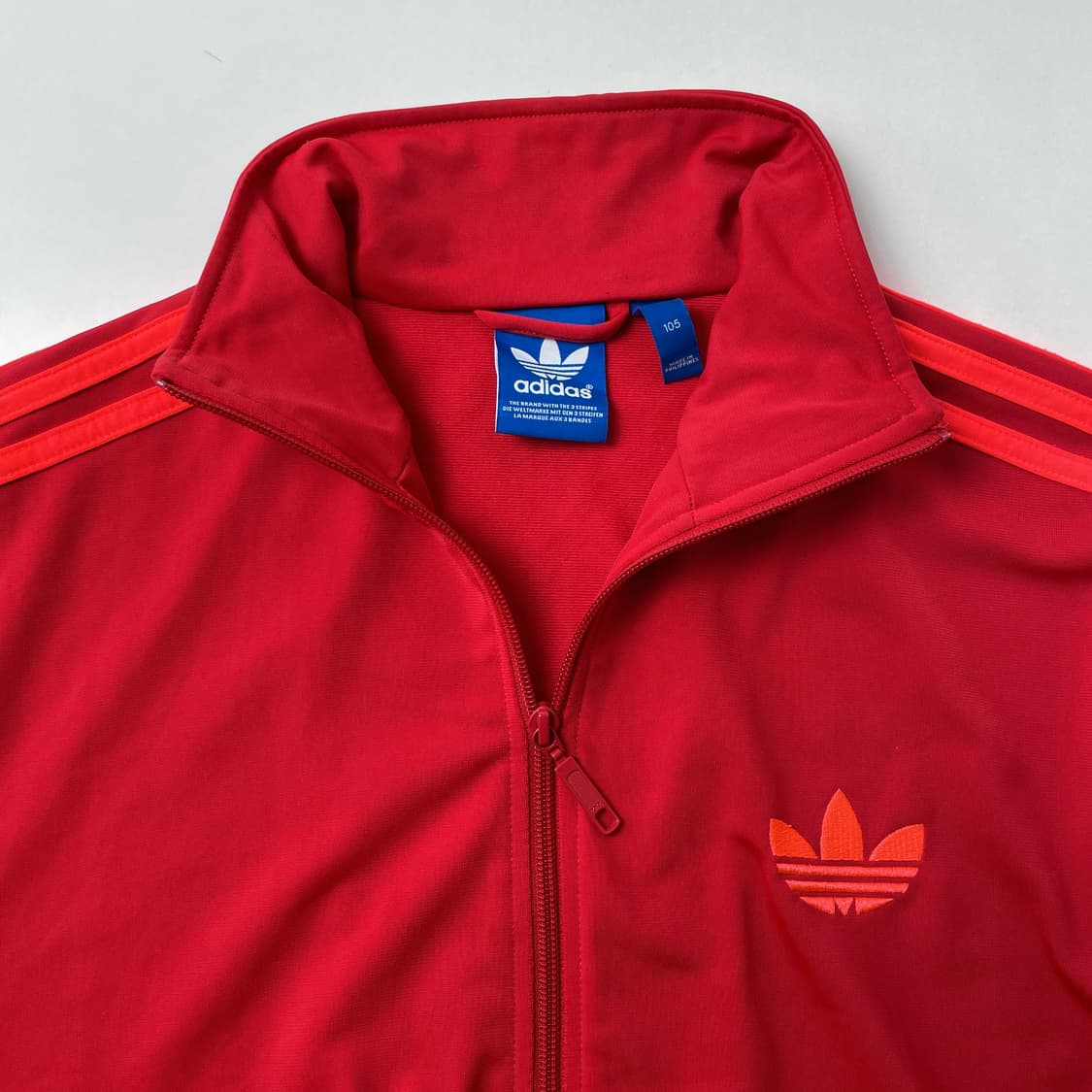 [중고] 아디다스 파이어버드 트랙탑 져지 레드오렌지 상품이미지3