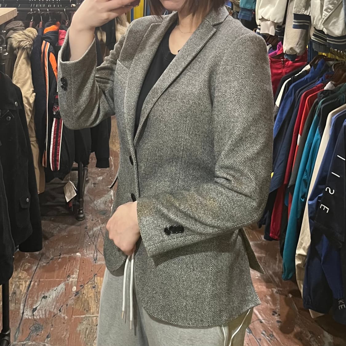 [HI] 빈티지 블레이져 자켓 그레이 상품이미지4