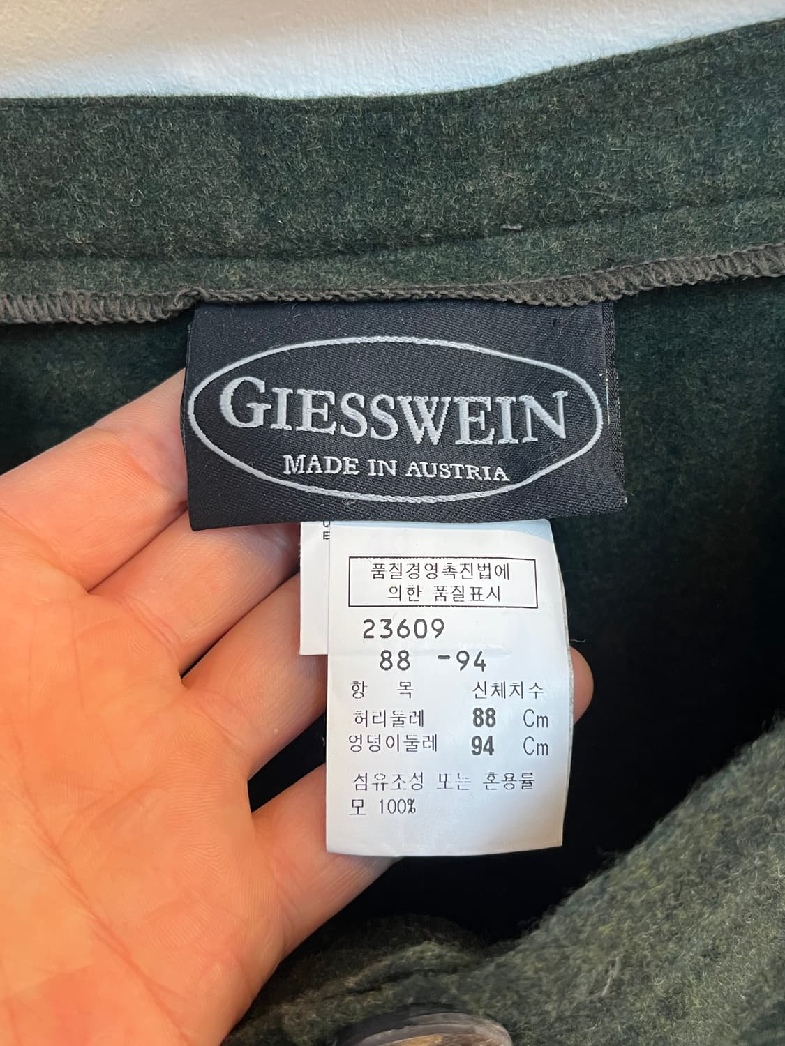 Giesswein 하이 웨이스트 울 팬츠 S 상품이미지5