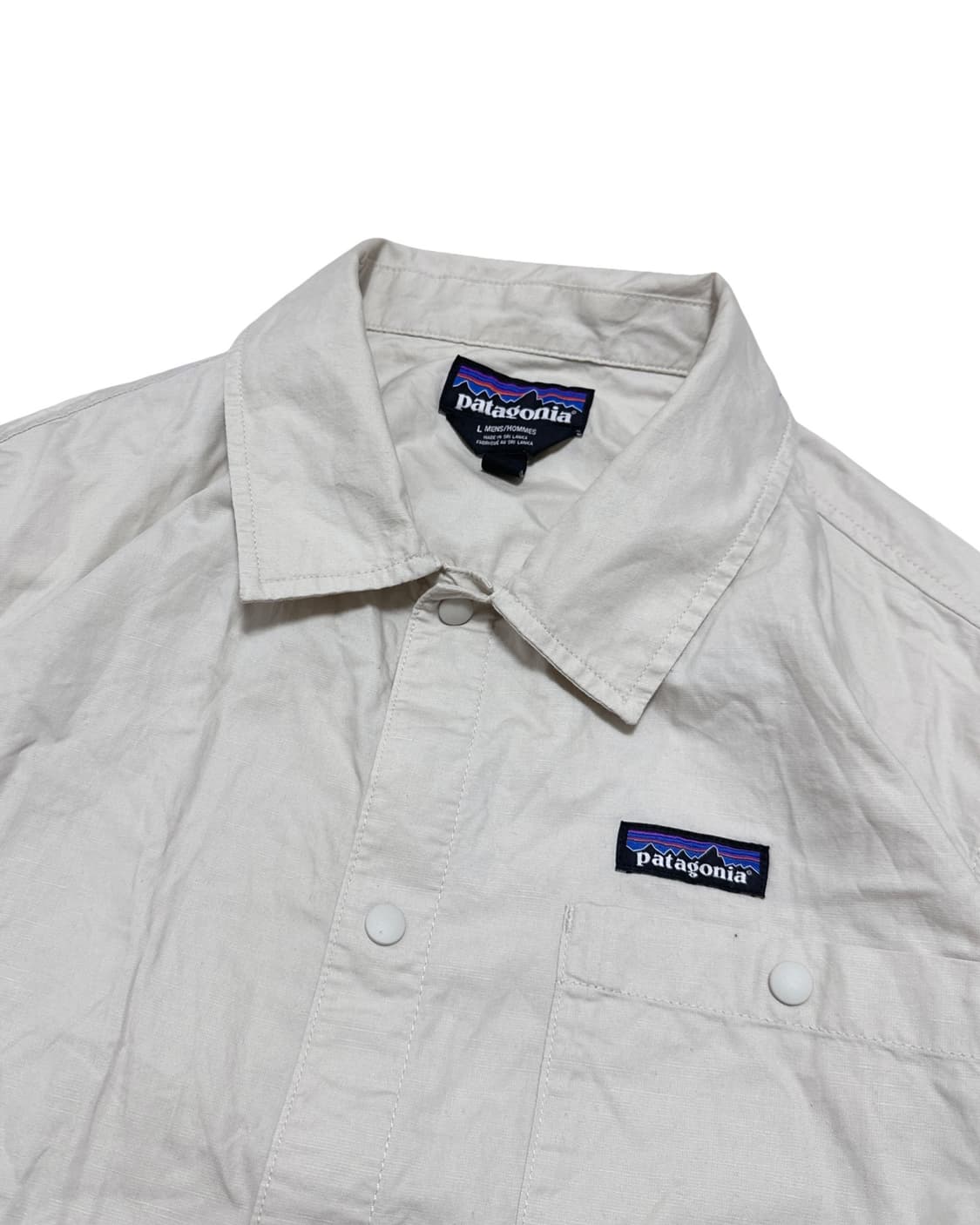 파타고니아 로고 베이지 셔츠자켓 상품이미지4