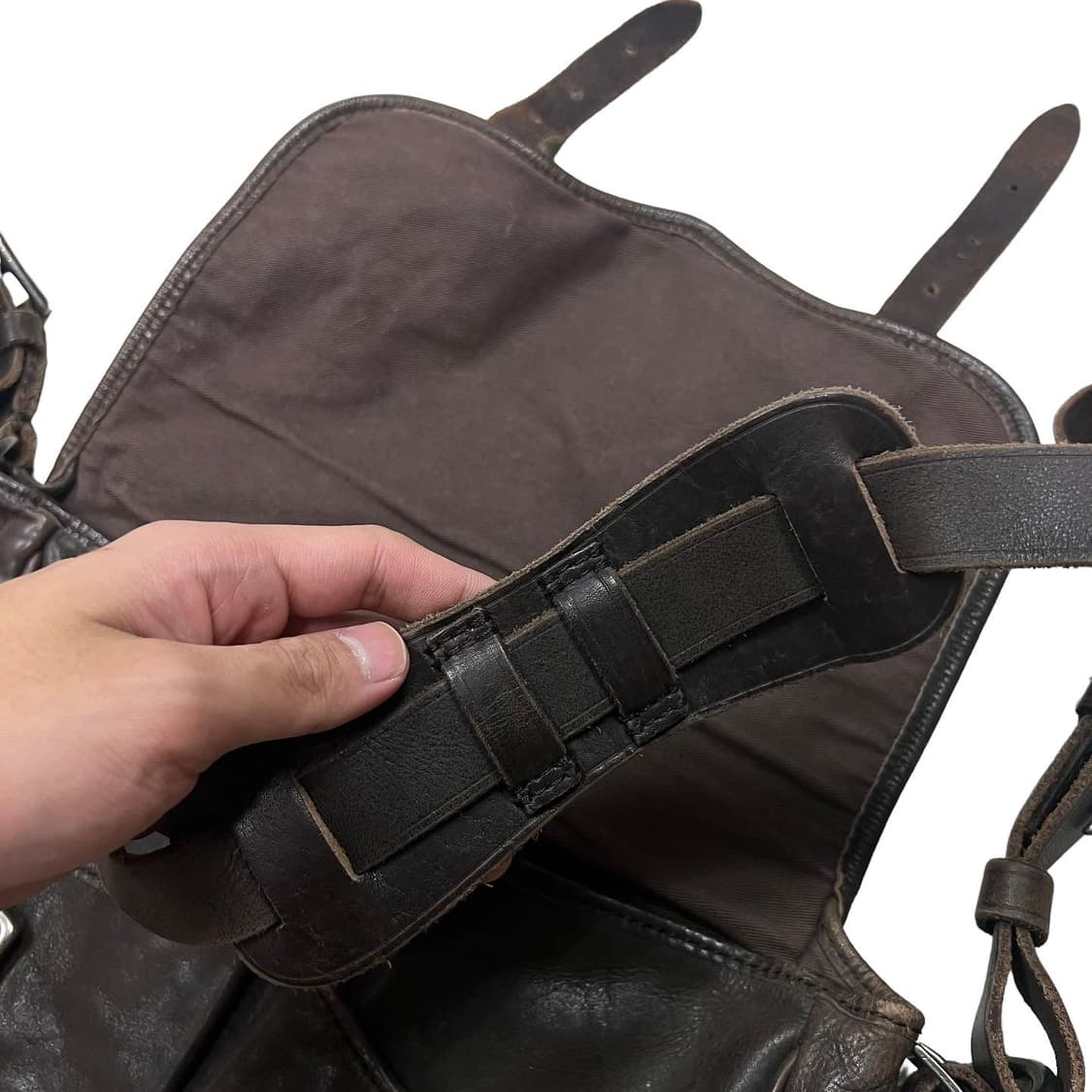 90s 폴로 랄프로렌 레더 크로스백 상품이미지7