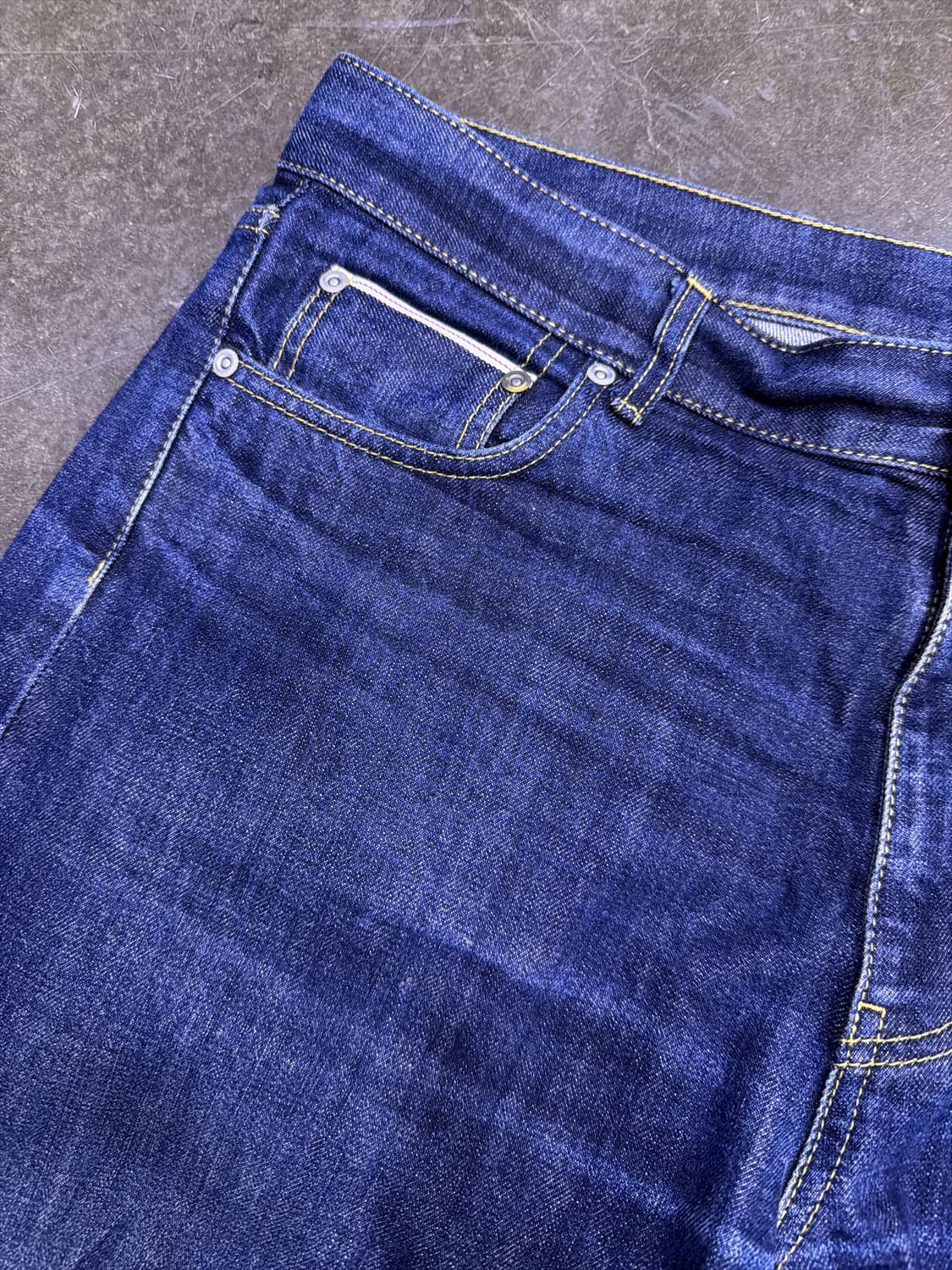 유니폼브릿지 셀비지 데님팬츠 딥인디고 XL 상품이미지4