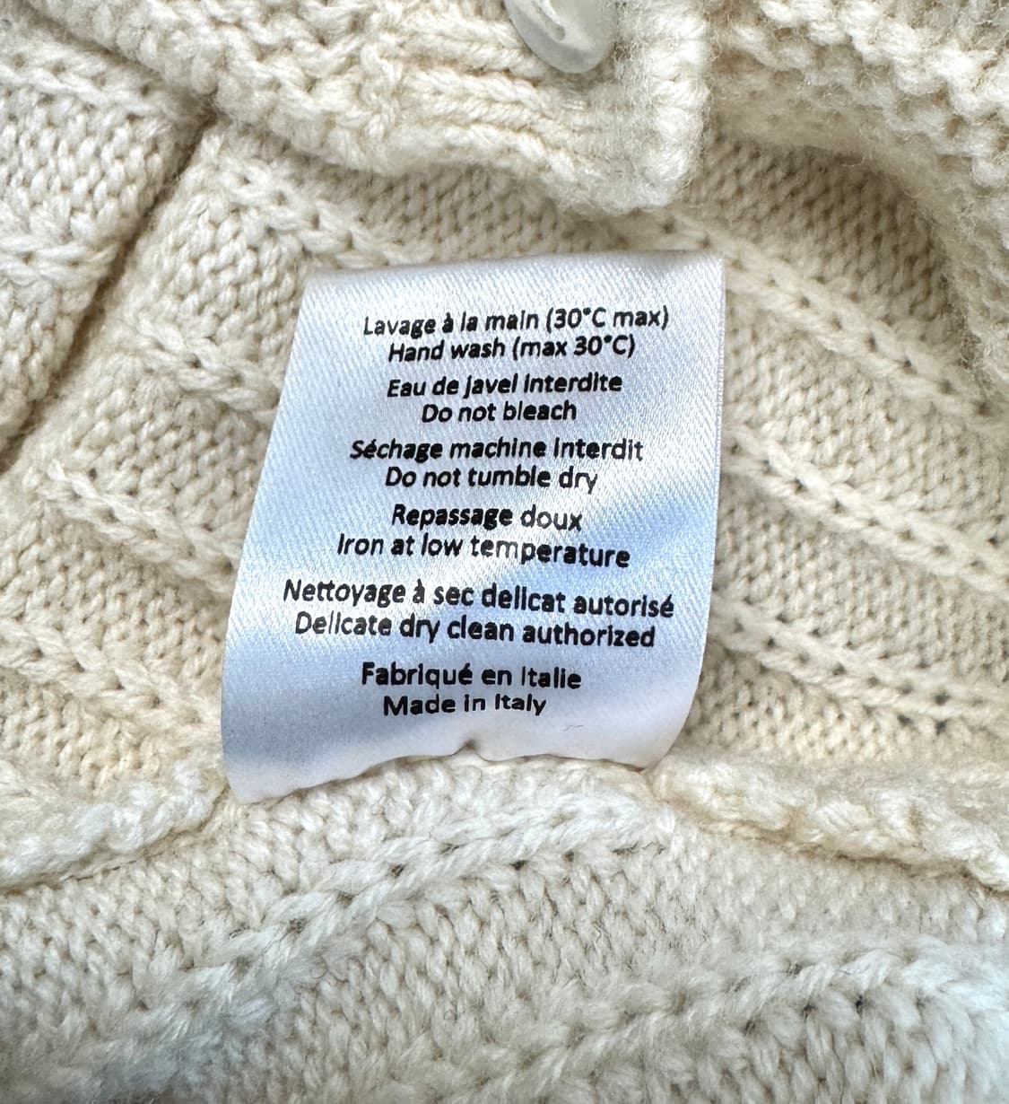 ROUJE PARIS 루즈 EMILE 에밀 에크루 컬러 니트 가디건 34 상품이미지6