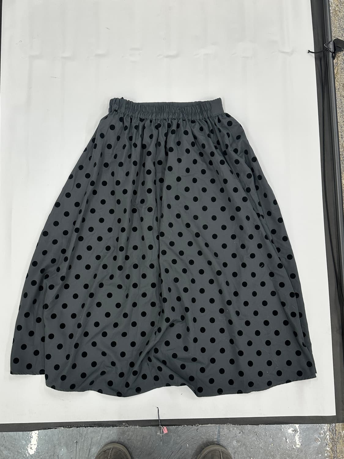 🤍슈슈룬 바닐라깔 도트 코디세트🤍 블라우스 앙고라 롱스커트 지뢰계 상품이미지6