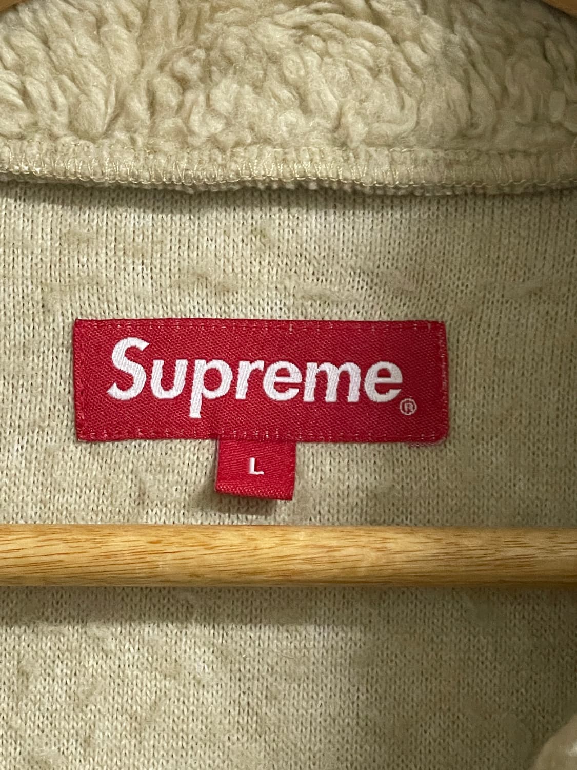 슈프림 스타 플리스 자켓 후리스 내츄럴 - 22SS L사이즈 상품이미지4