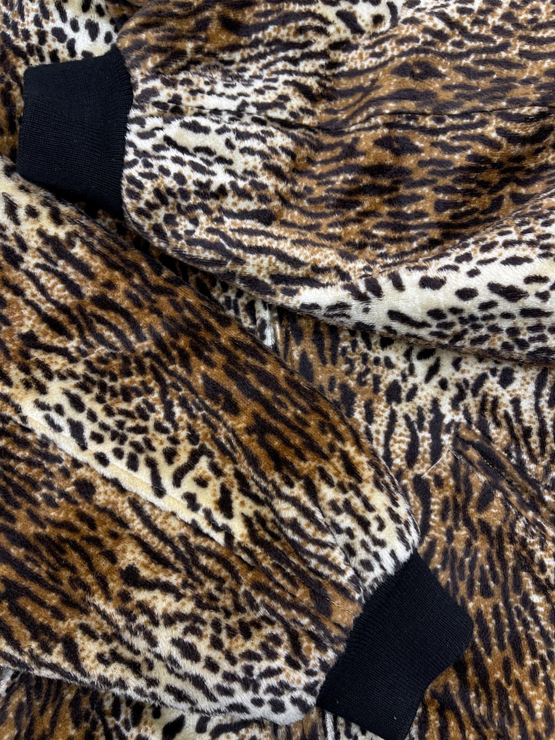 레드 옐로우 블루 90s 레오파드 패턴 블루종 상품이미지5