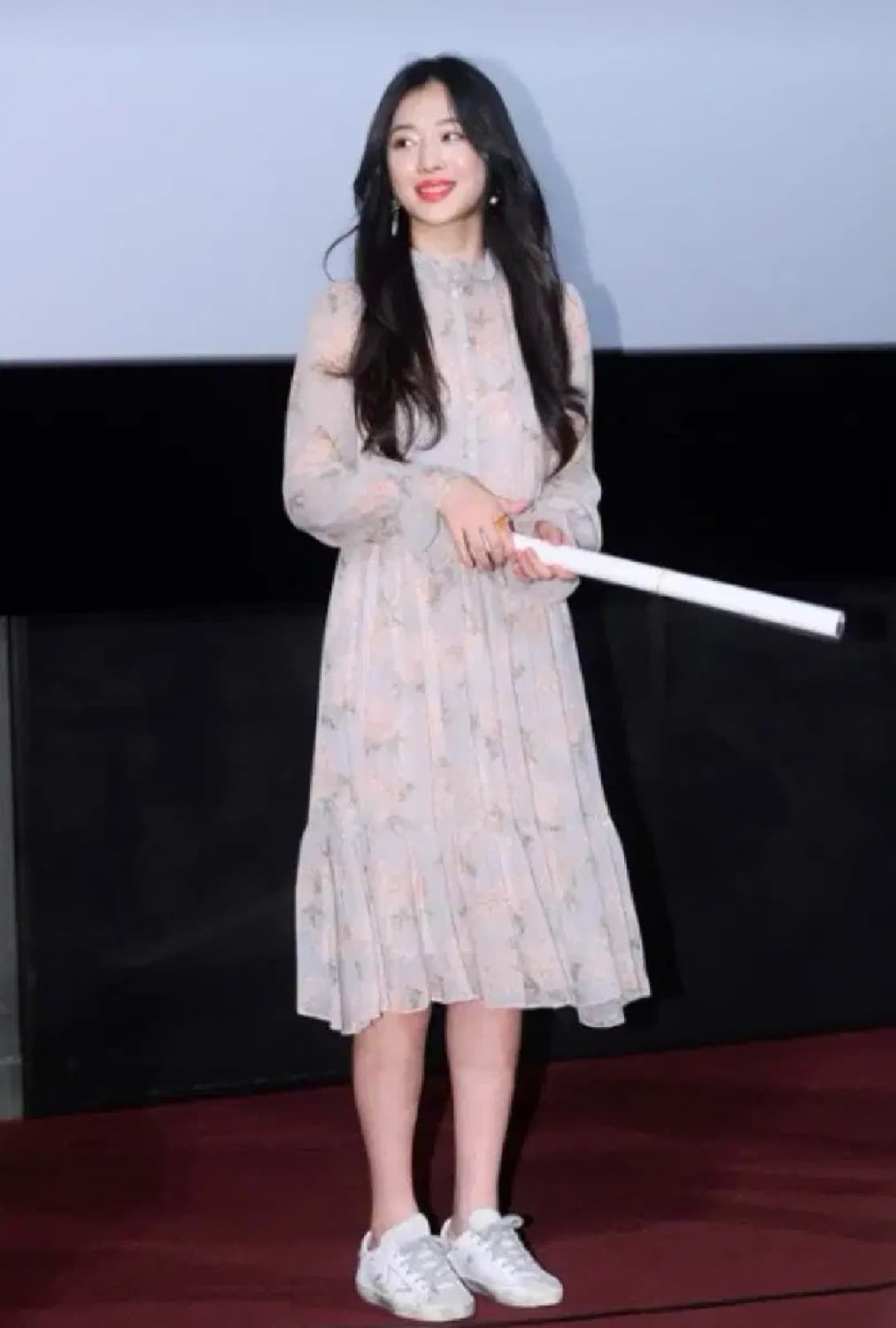 아떼바네사브루노 블루 플라워 실크 긴팔원피스_호칭36 상품이미지2