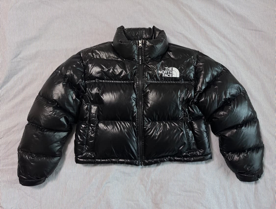 W 노스페이스 눕시 숏 자켓 블랙 상품이미지3