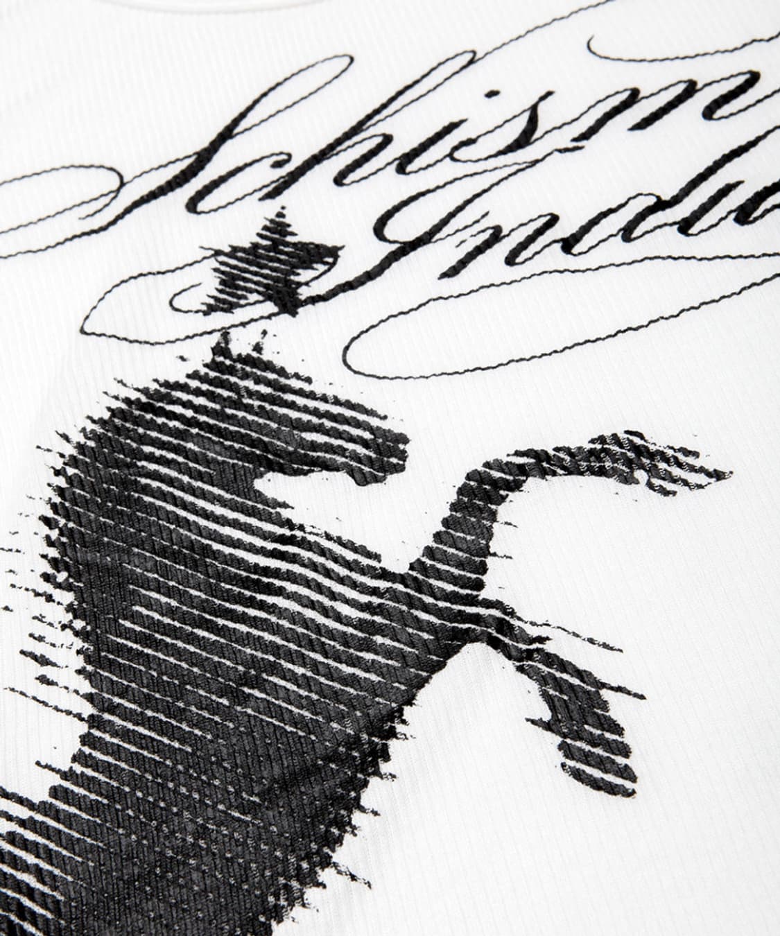 스키즘 인듀싱 HORSE FLARED SLEEVE TOP WHITE 상품이미지2