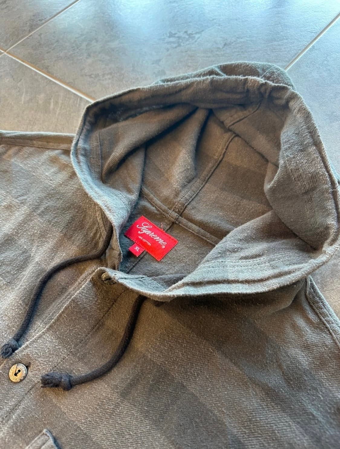 2017FW 슈프림 후드 체크 셔츠 상품이미지3