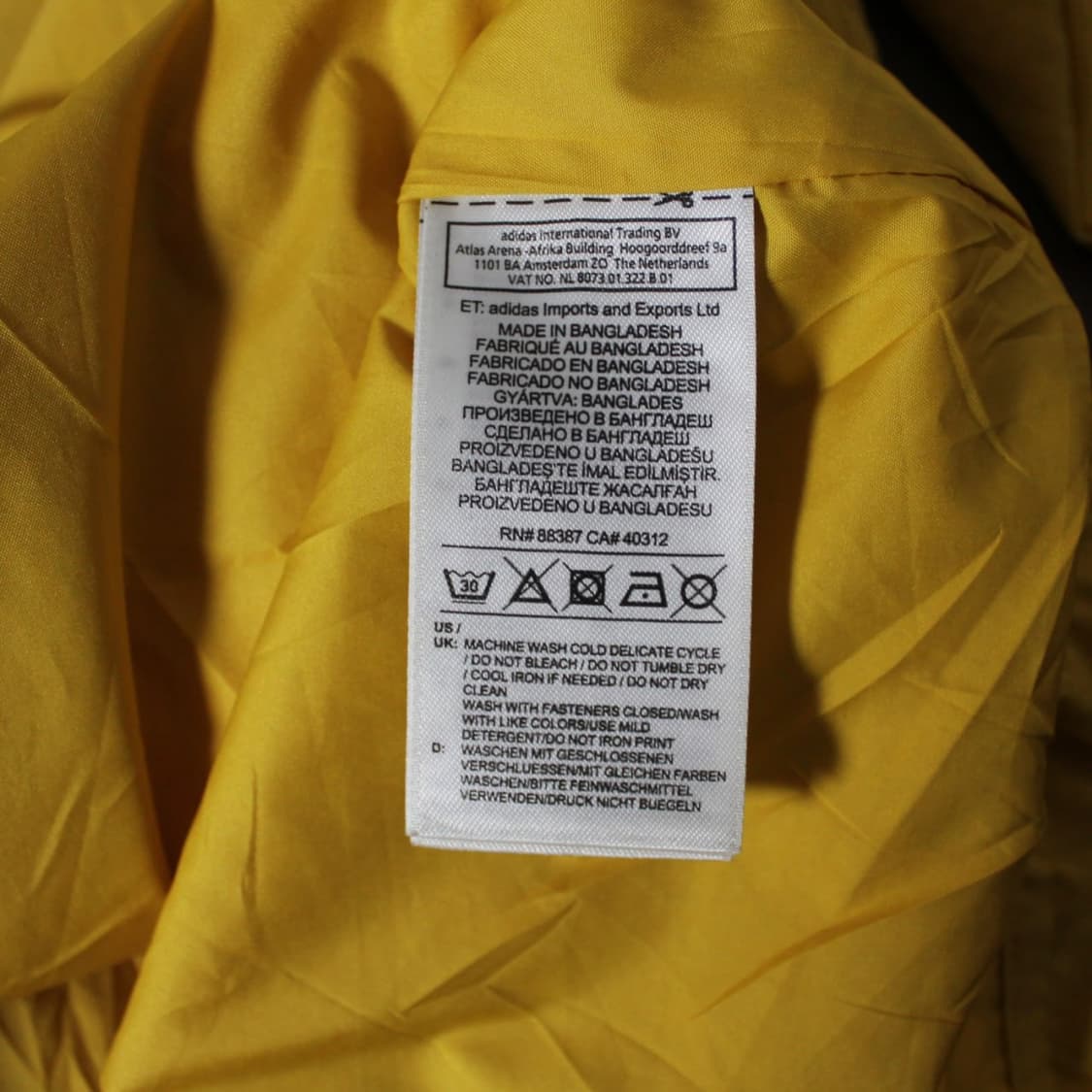 Adidas 아디다스 유로파 파이어버드 옐로우 바람막이 상품이미지5