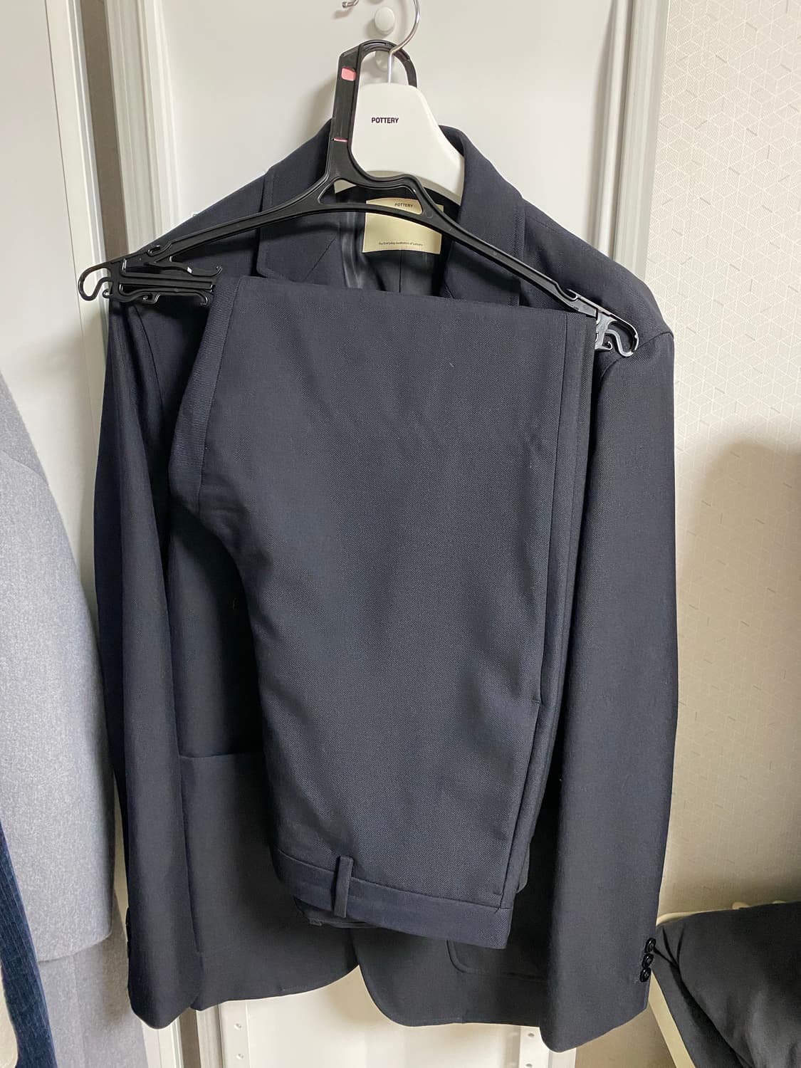 포터리 울 스포츠 셋업 다크네이비 4사이즈 상품이미지4