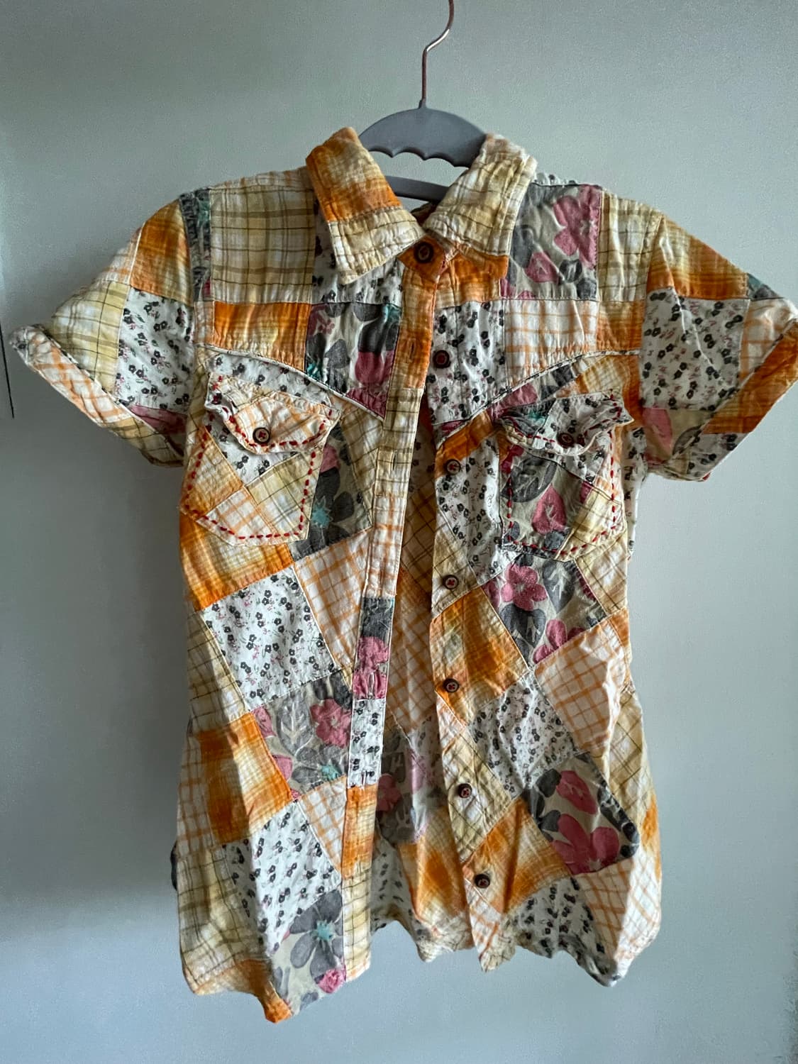 Rapua quilted shirt 라푸아 퀼트 모리걸 여름셔츠 m 상품이미지3