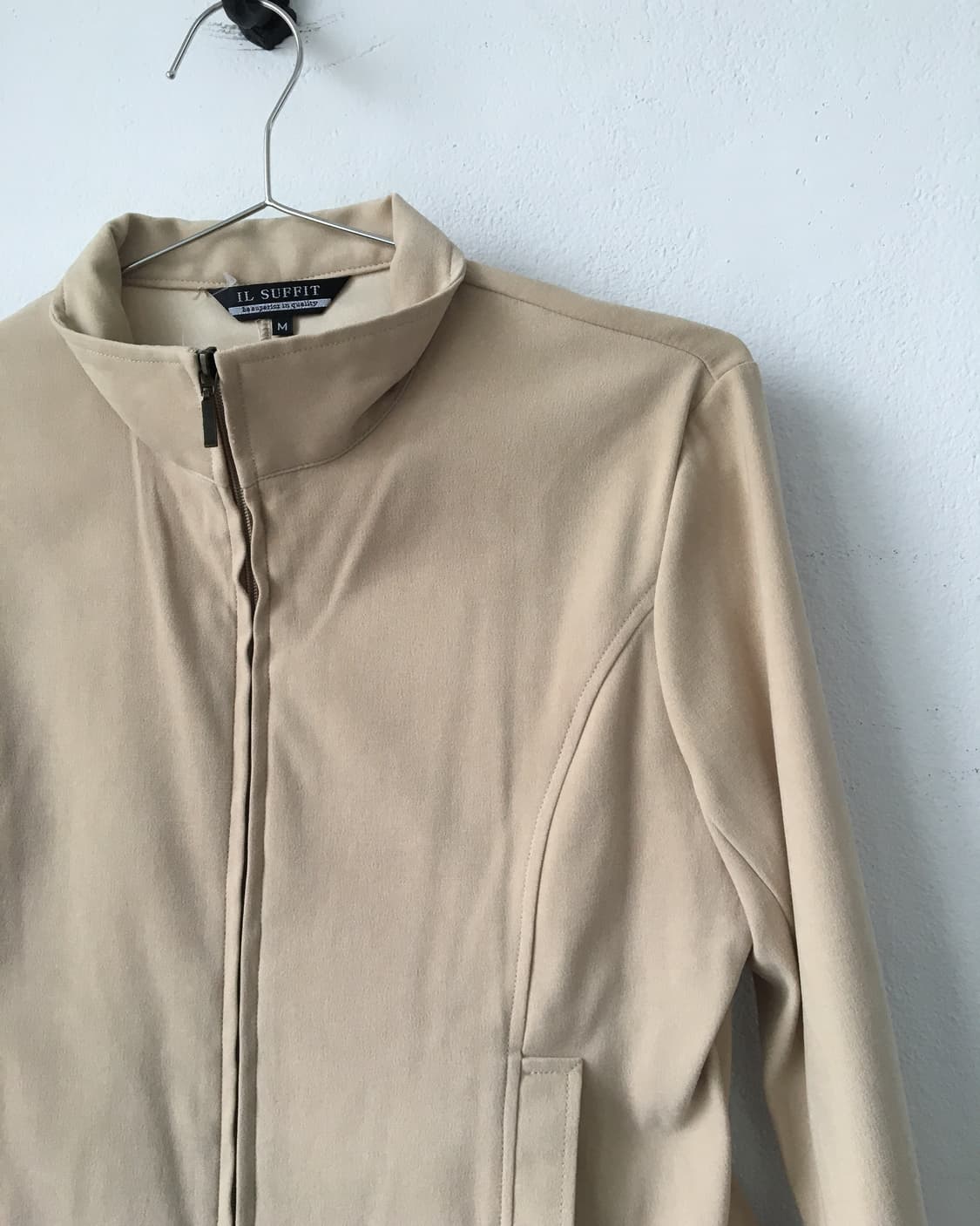 Fake suede high neck zip up jacket 상품이미지4
