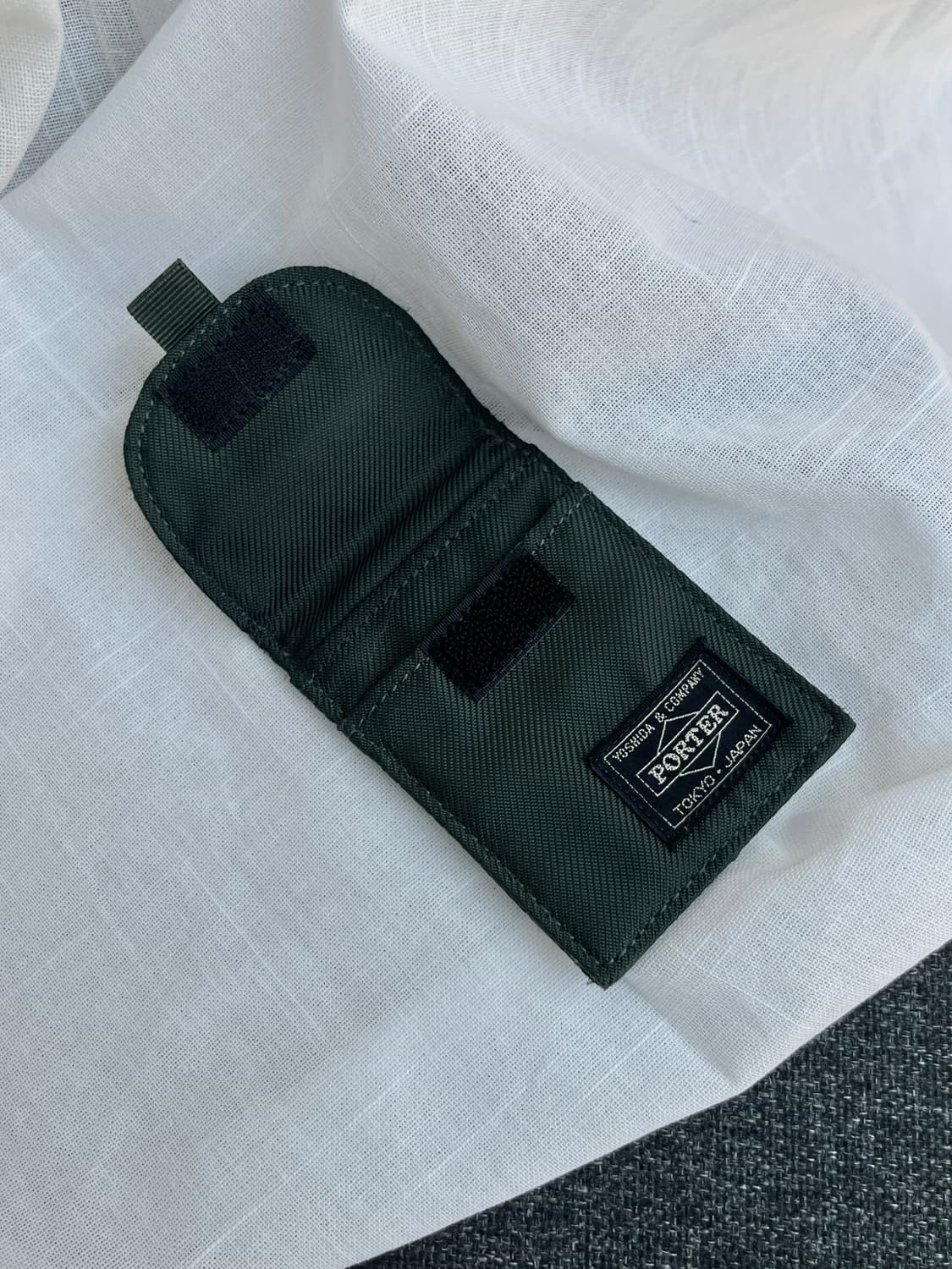 Porter 포터 코튼 카드지갑 다크 그린 상품이미지4