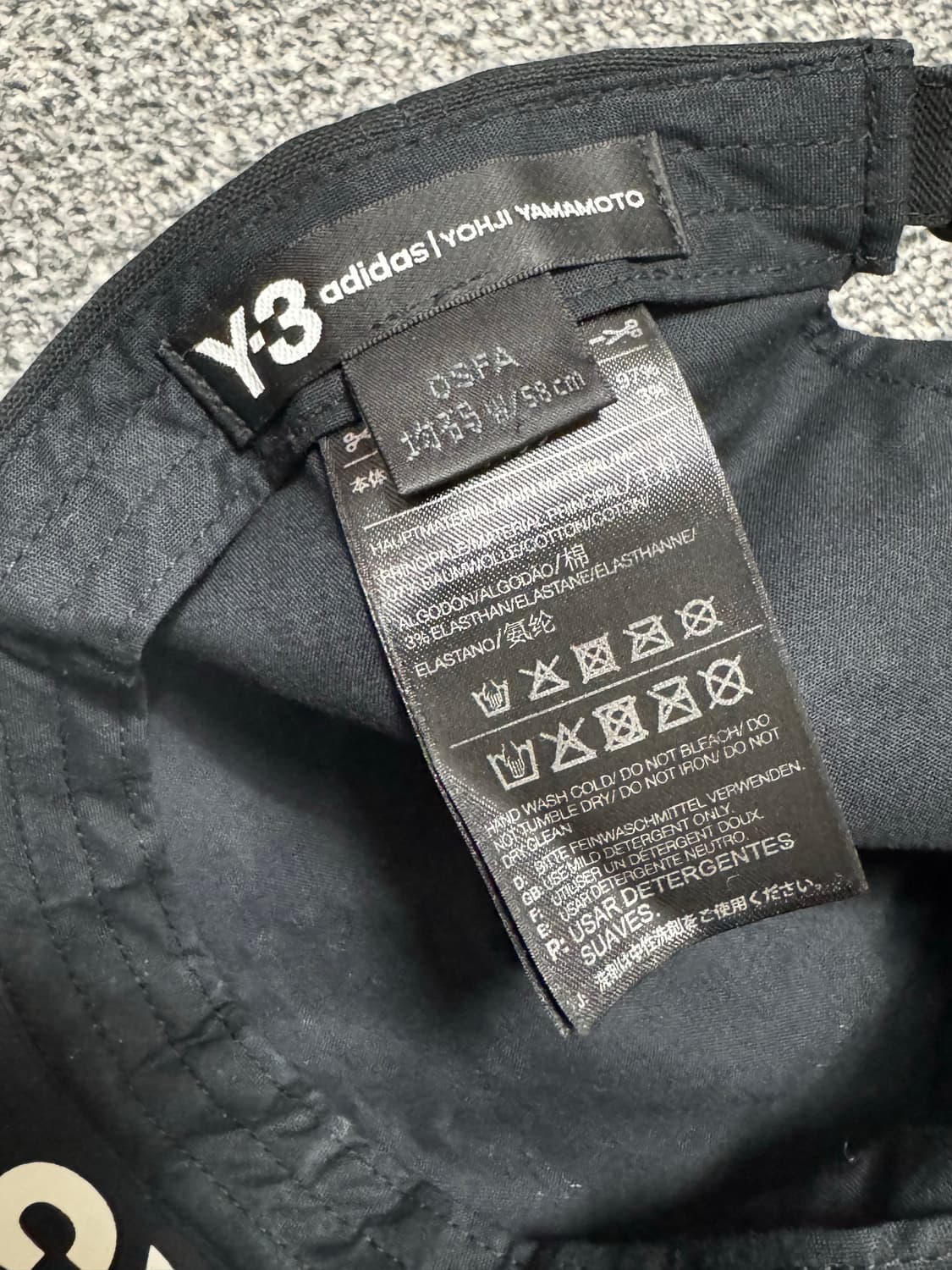 Y-3 아디다스X요지야마모토 블랙 볼캡  상품이미지6