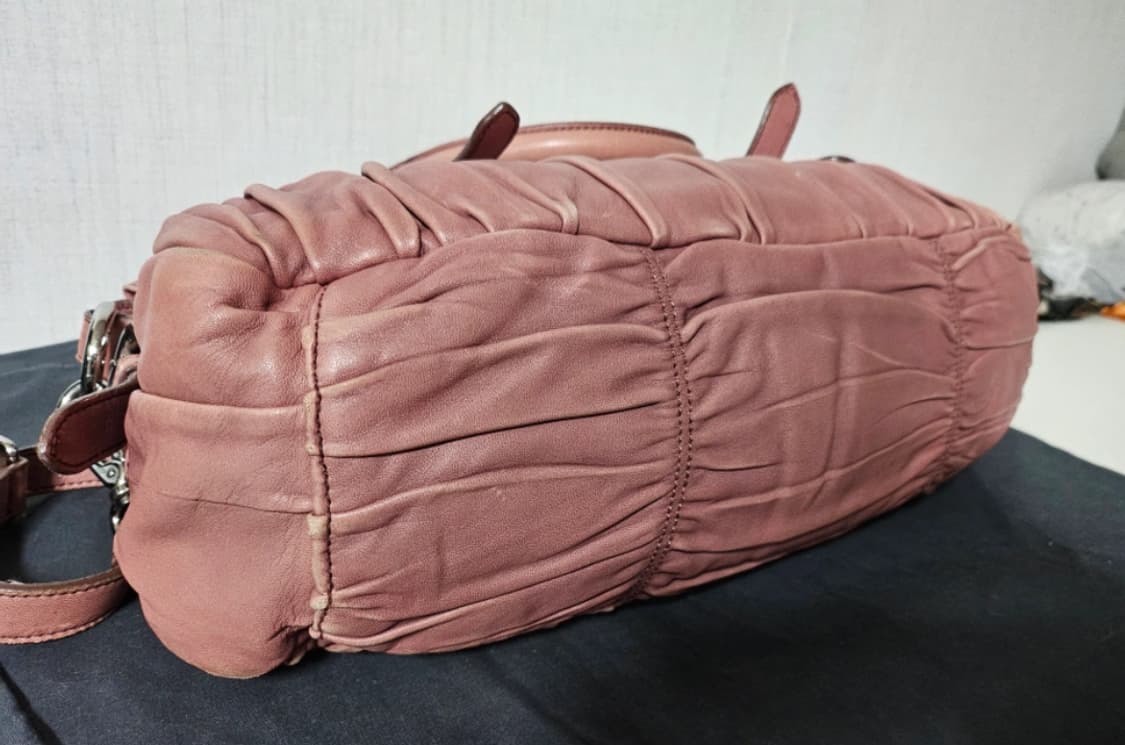 Prada Gaufre 프라다 고프레 레더백 핑크 상품이미지5