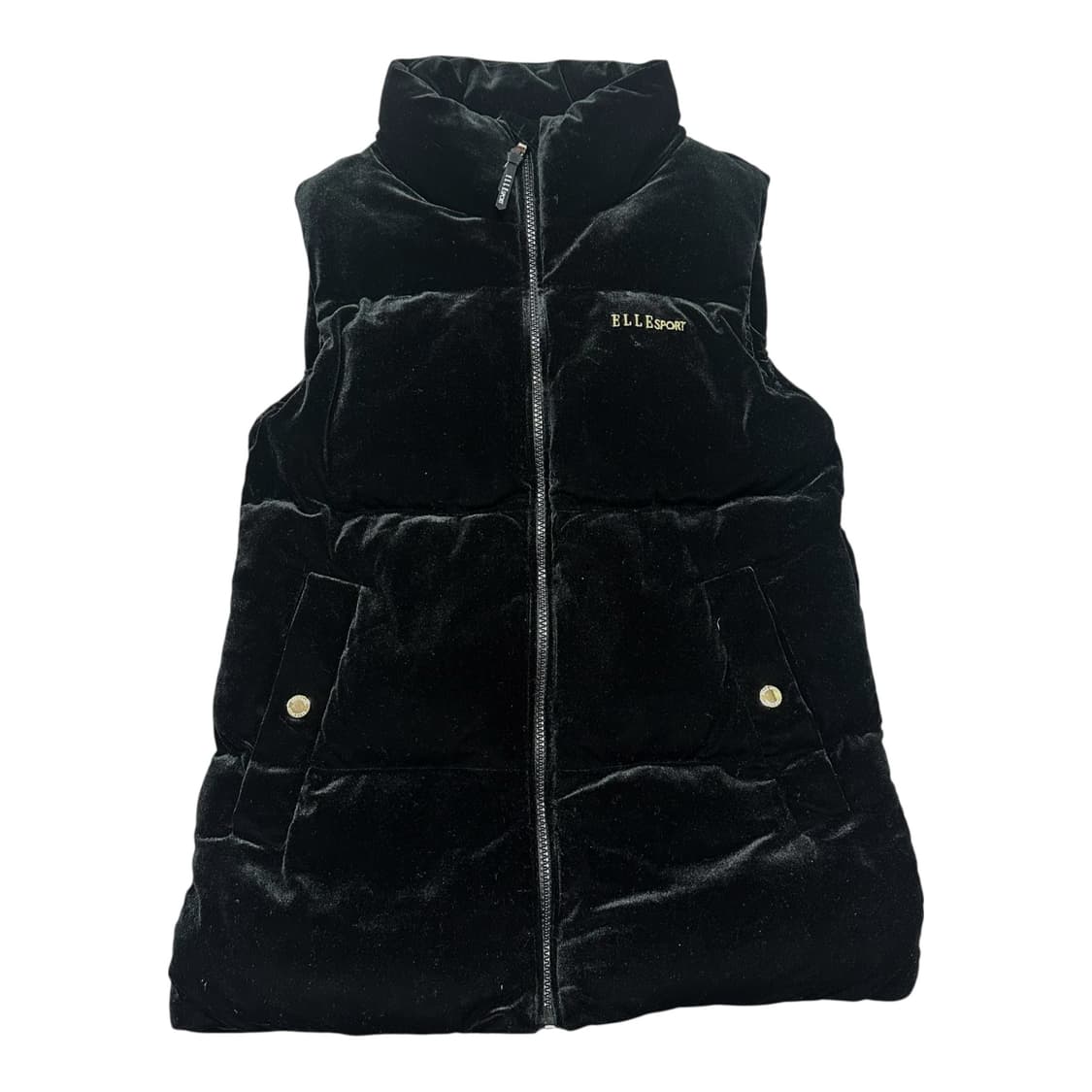 ✨ (바배) 엘르 스포츠 벨벳 블랙 베스트 조끼  상품이미지1