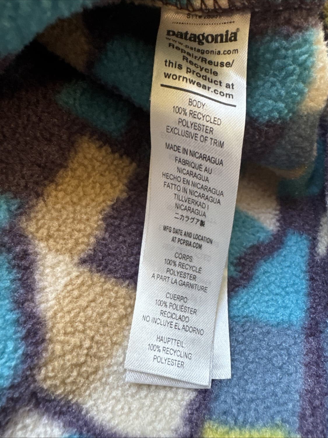 23FW 파타고니아 신칠라 스냅-T 블루/네이비/옐로우 상품이미지5