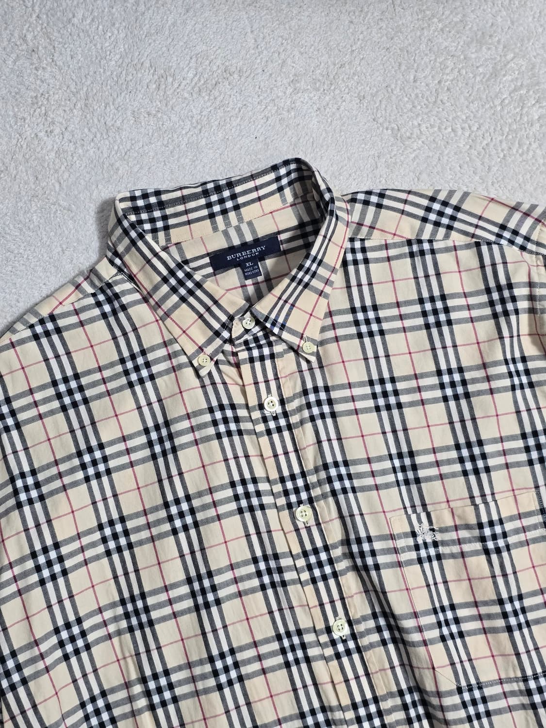 버버리 Burberry 노바체크 코튼 셔츠 XL사이즈 상품이미지3