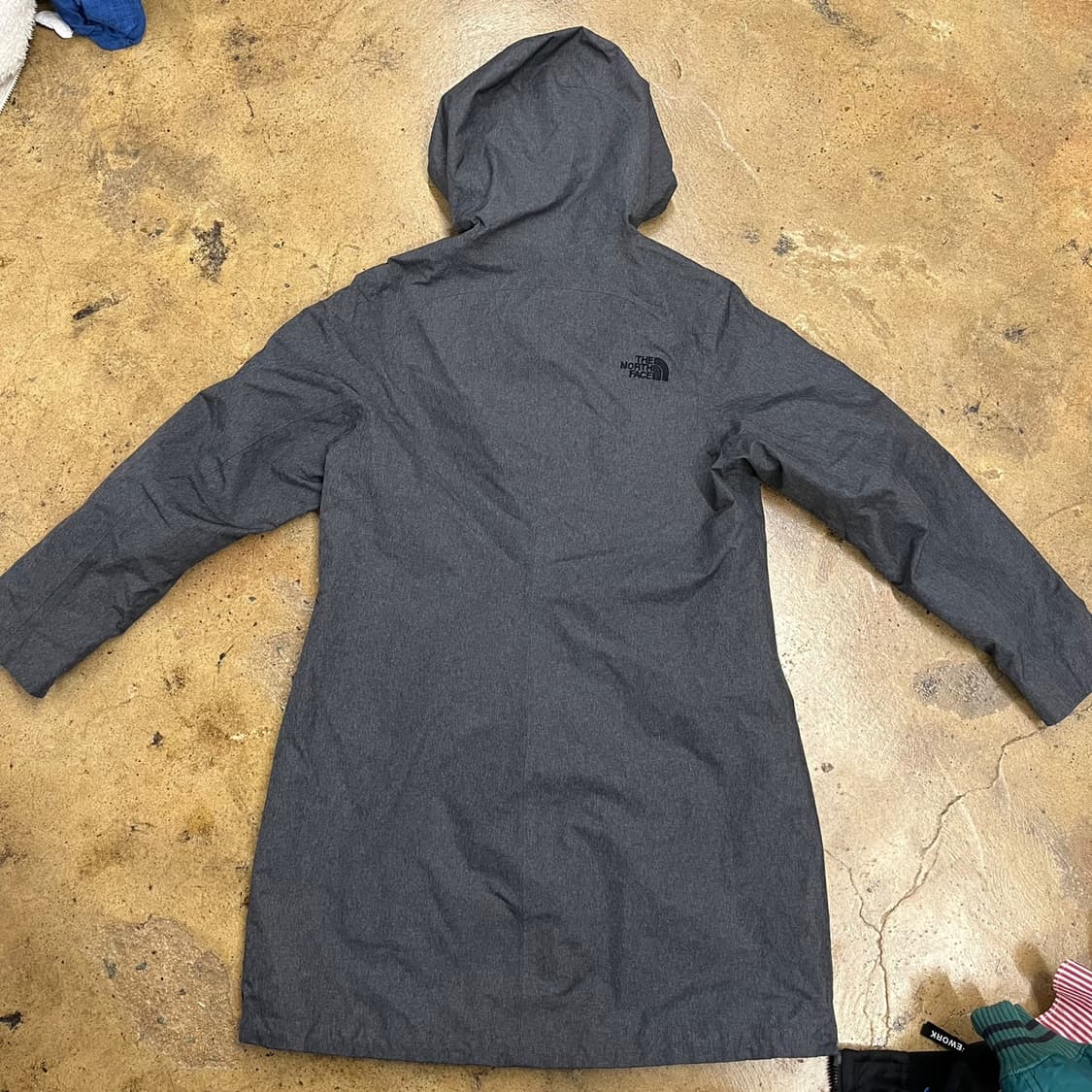 [정품/L] 노스페이스 후드 바람막이 자켓 코트 그레이 b14 상품이미지4