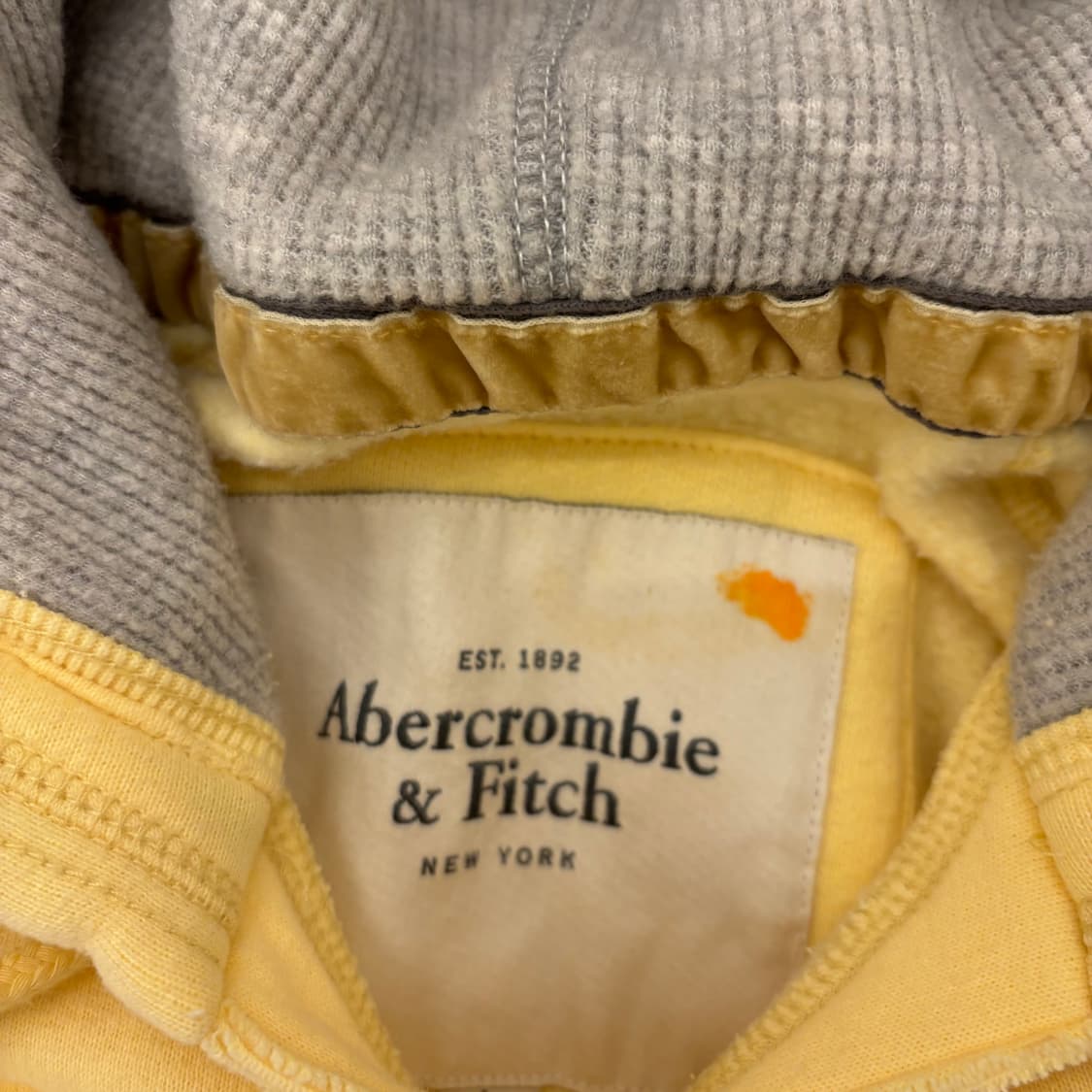 아베크롬비 사이드라인 옐로우 후드티 상품이미지3
