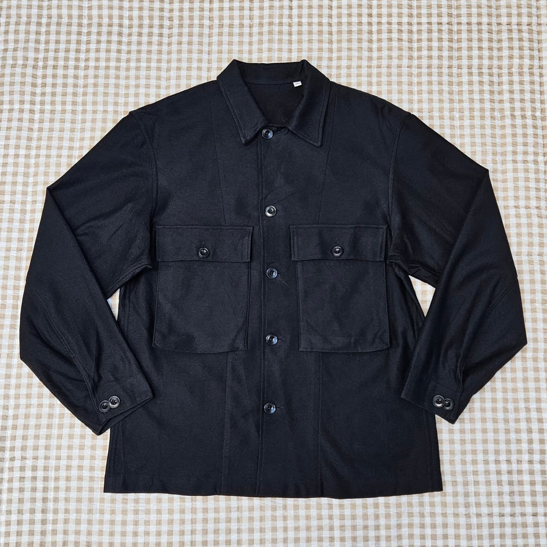 유니클로 얇은 간절기 면자켓 남자100 상품이미지1