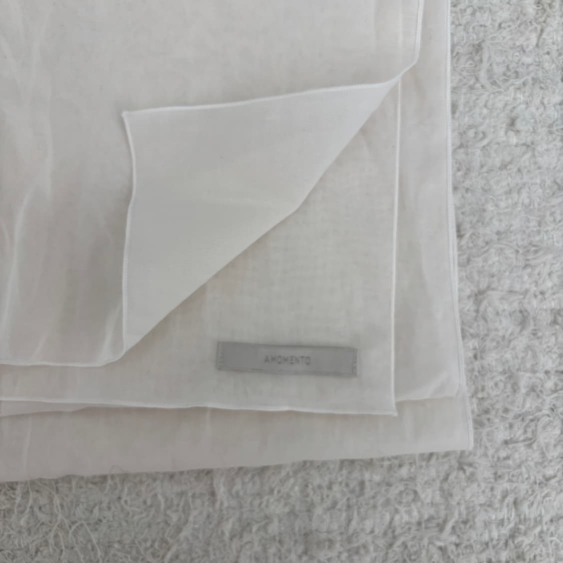 Amomento 아모멘토 시어 코튼 롱 스카프 상품이미지3