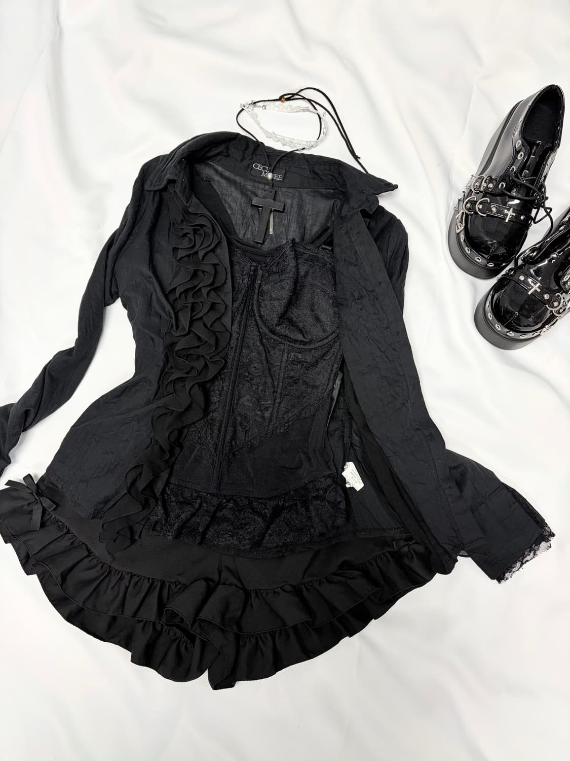 세실맥비 로맨틱고스 4피스 코르셋 코디세트 상품이미지2