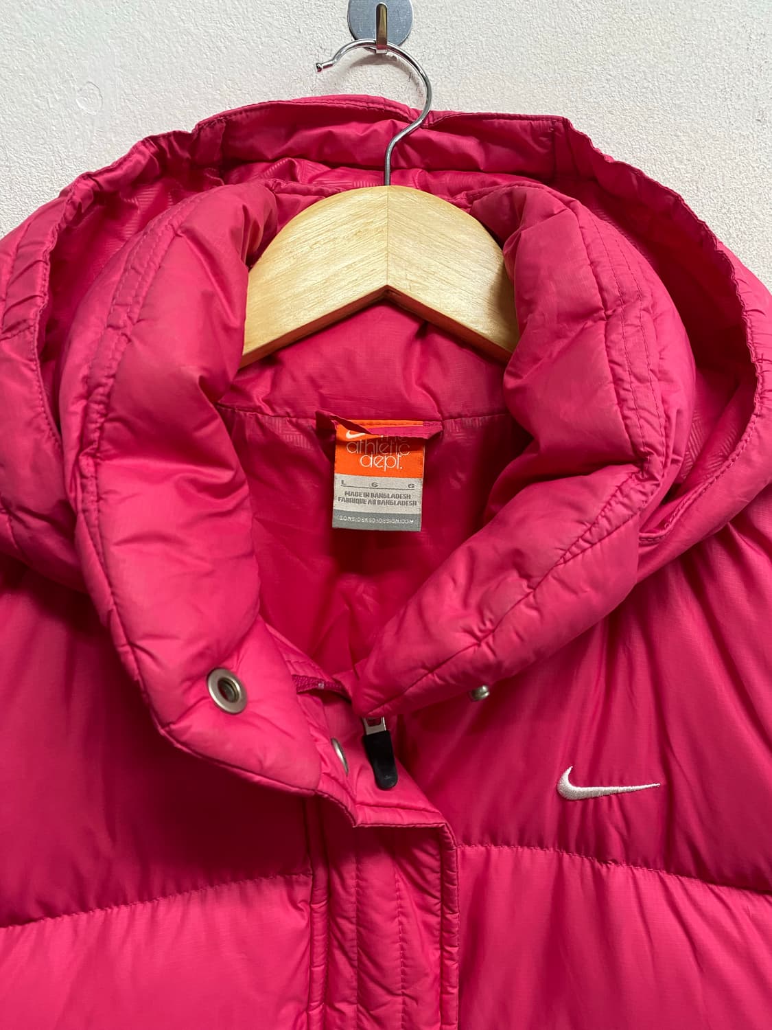 나이키 핑크 스우시 덕다운 패딩 90 상품이미지5
