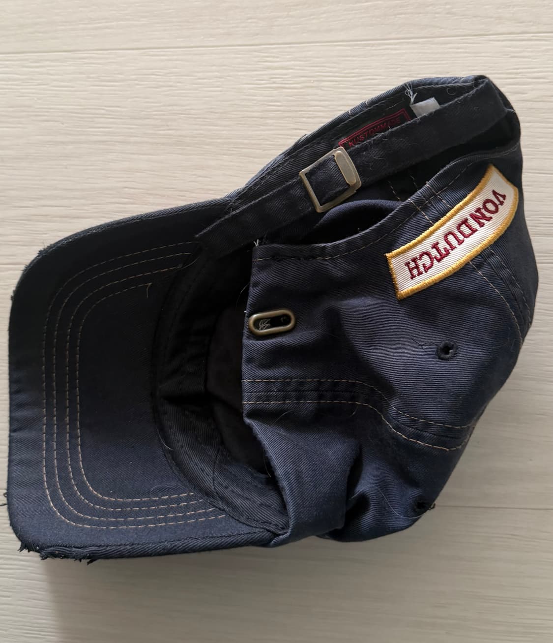 Von Dutch 본더치 블랙 국기 데미지 볼캡 상품이미지3