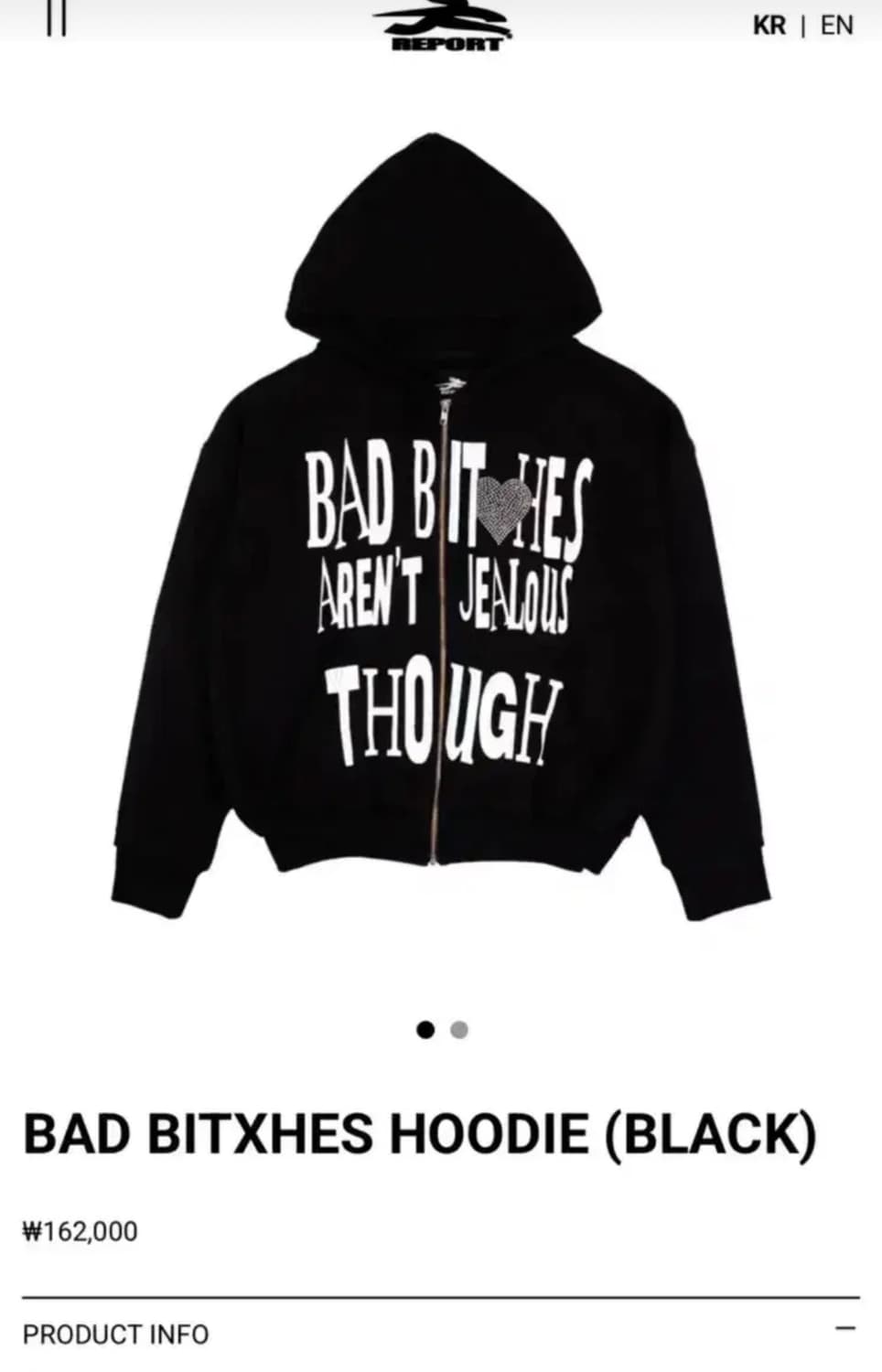 제노리포트 BAD BITXHES HOODIE 상품이미지1