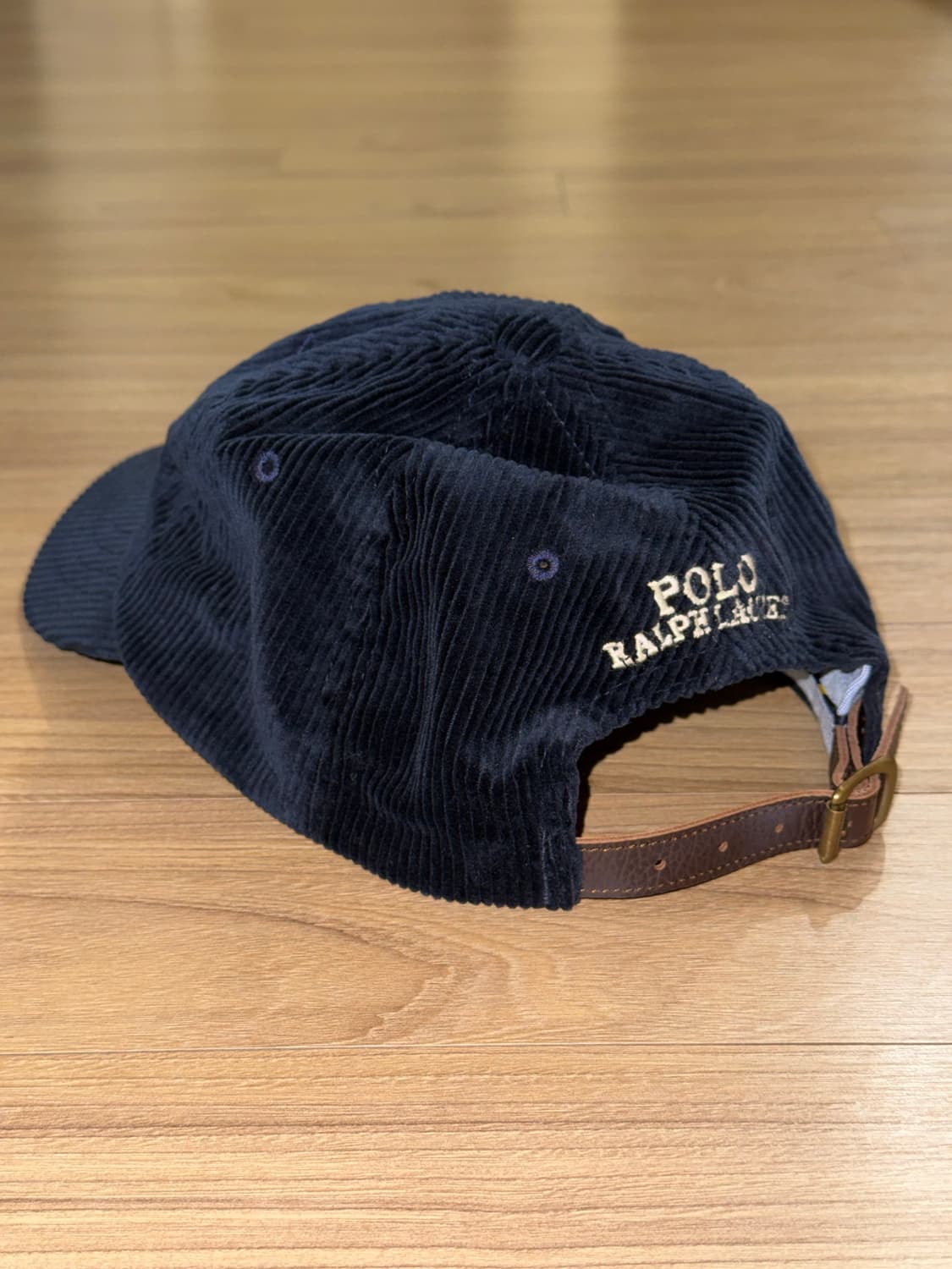 폴로 랄프로렌 로고 자수 코듀로이 볼캡 네이비 (25FW) 상품이미지2