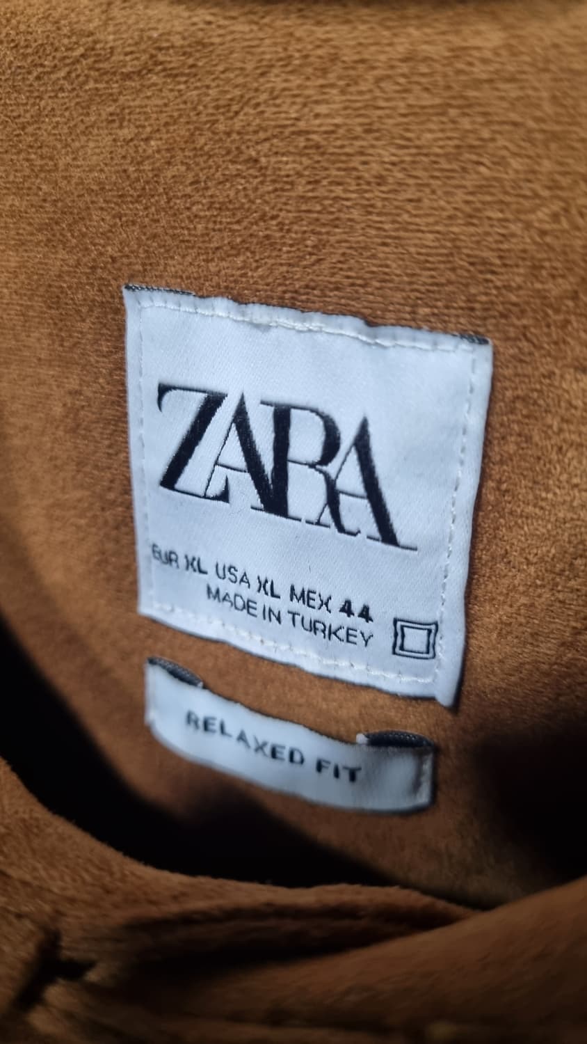 자라 릴렉스드핏 스웨이드 셔츠형 자켓 xL(105~110적당) 상품이미지2