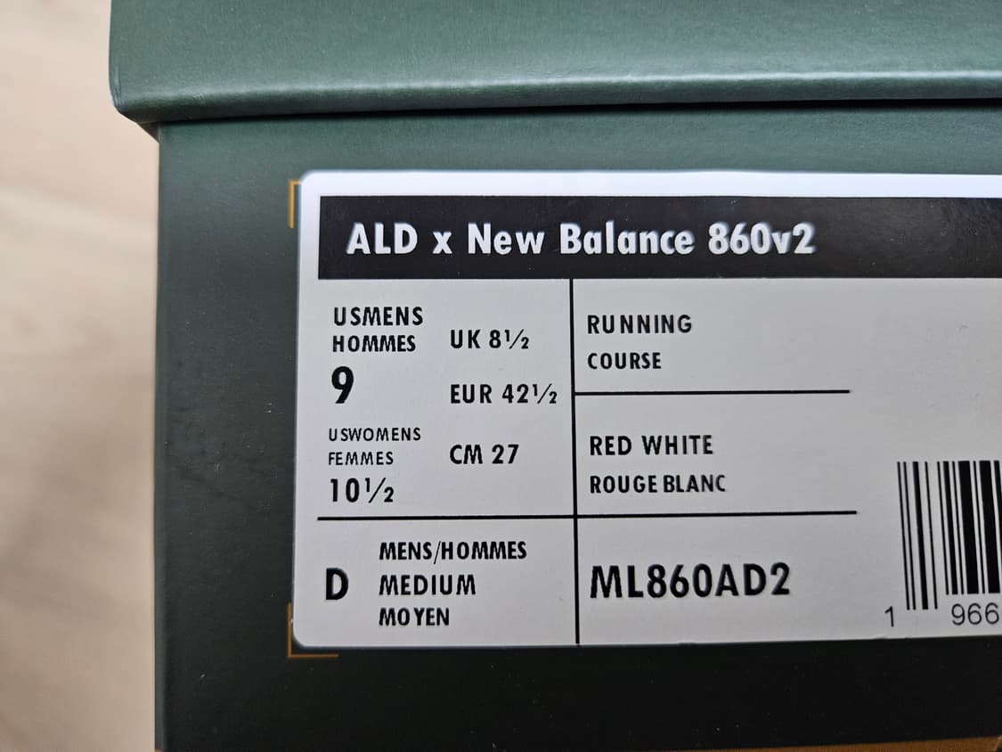 뉴발란스 x 에메레온도르 860v2 레드 상품이미지7